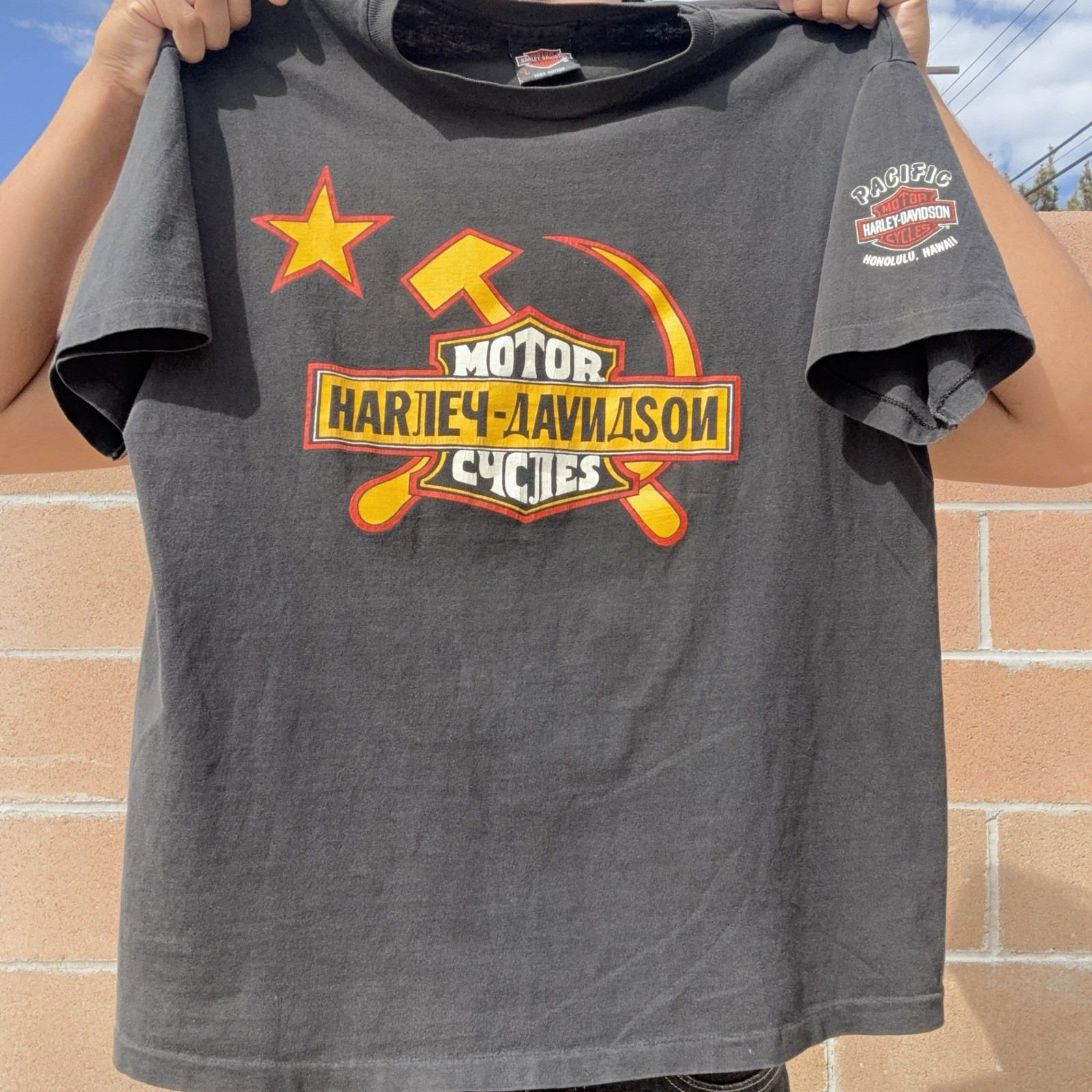 RARE Vintage Harley-Davidson Soviet Union T-shirt