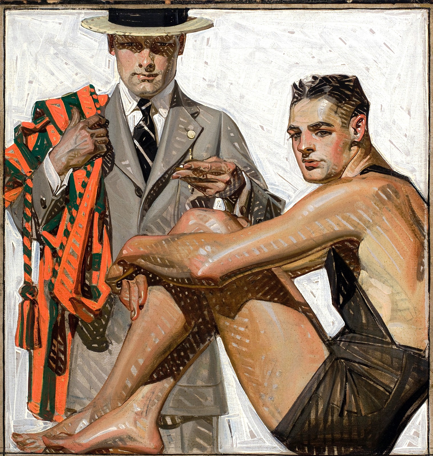 J.C. Leyendecker Vintage Art Deco Poster c1930s 24x36” 🖼️