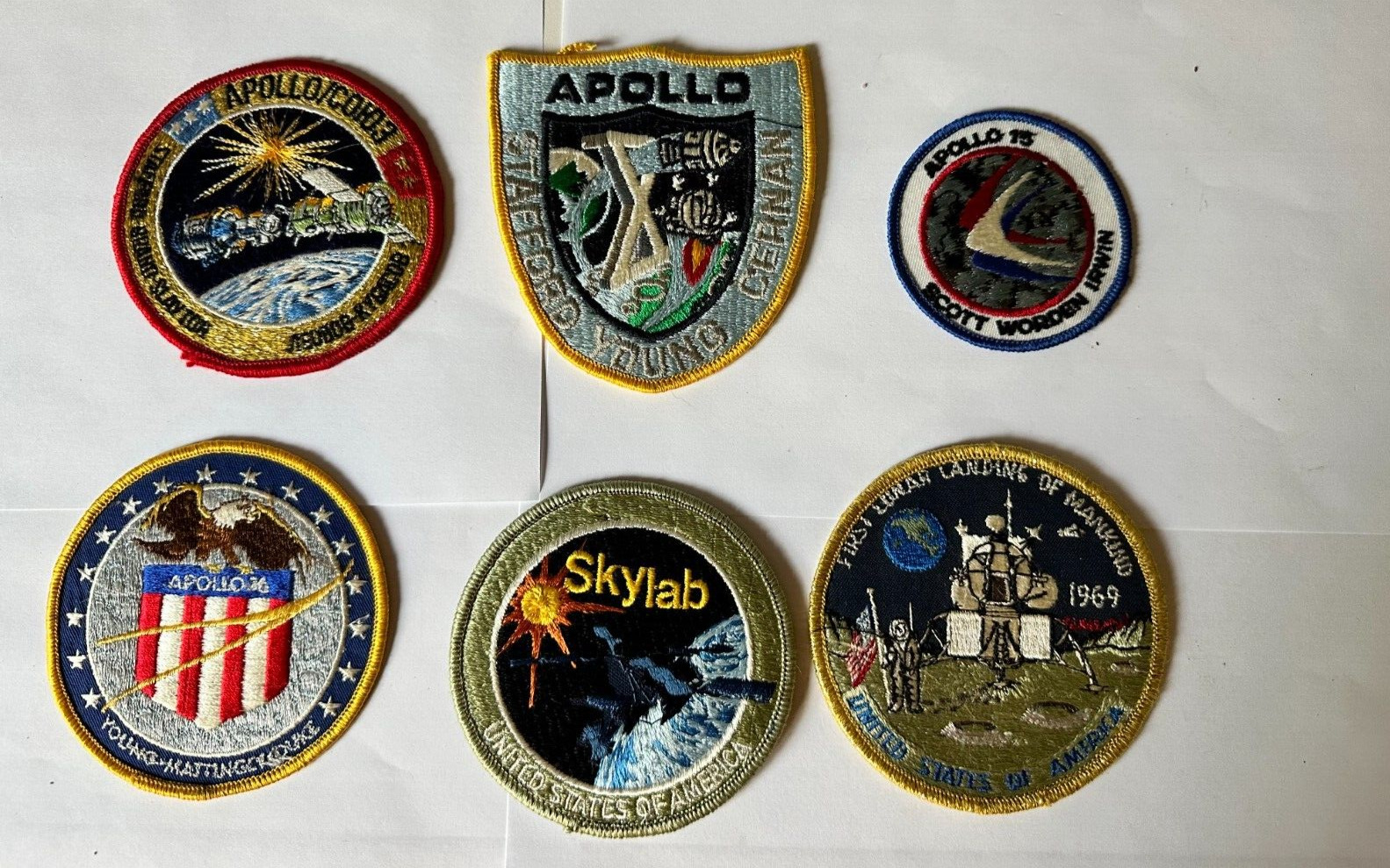 LOT OF (6) NASA PATCHES