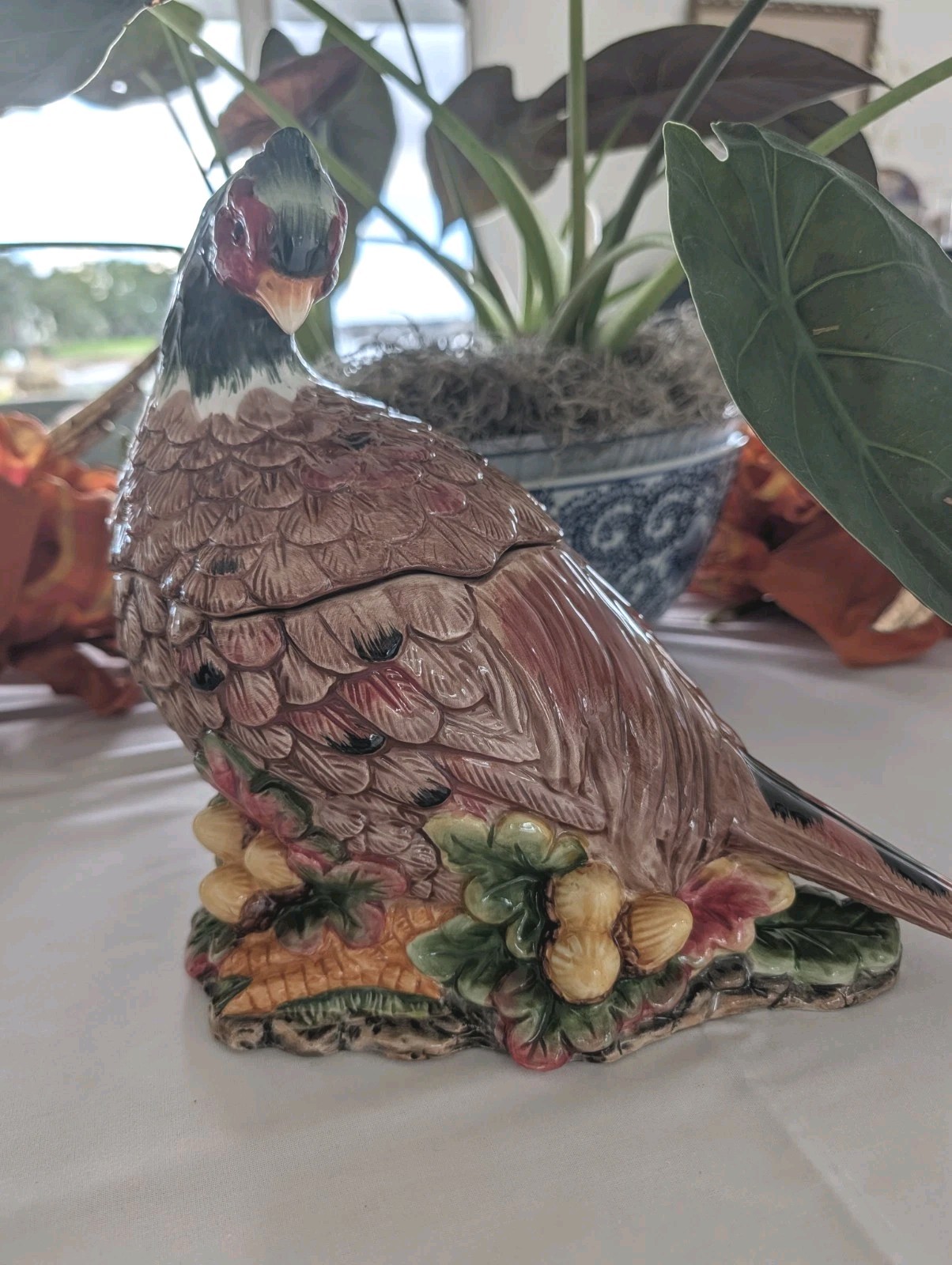 Heritage Harvest Pheasant Cookie Jar