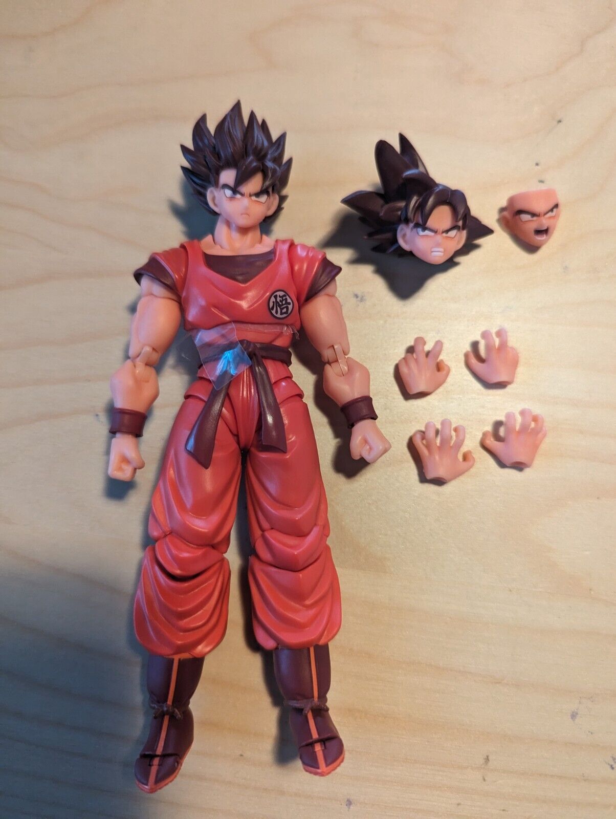 S.H Figuarts Kaioken Goku With Extra Head, Face And Hands