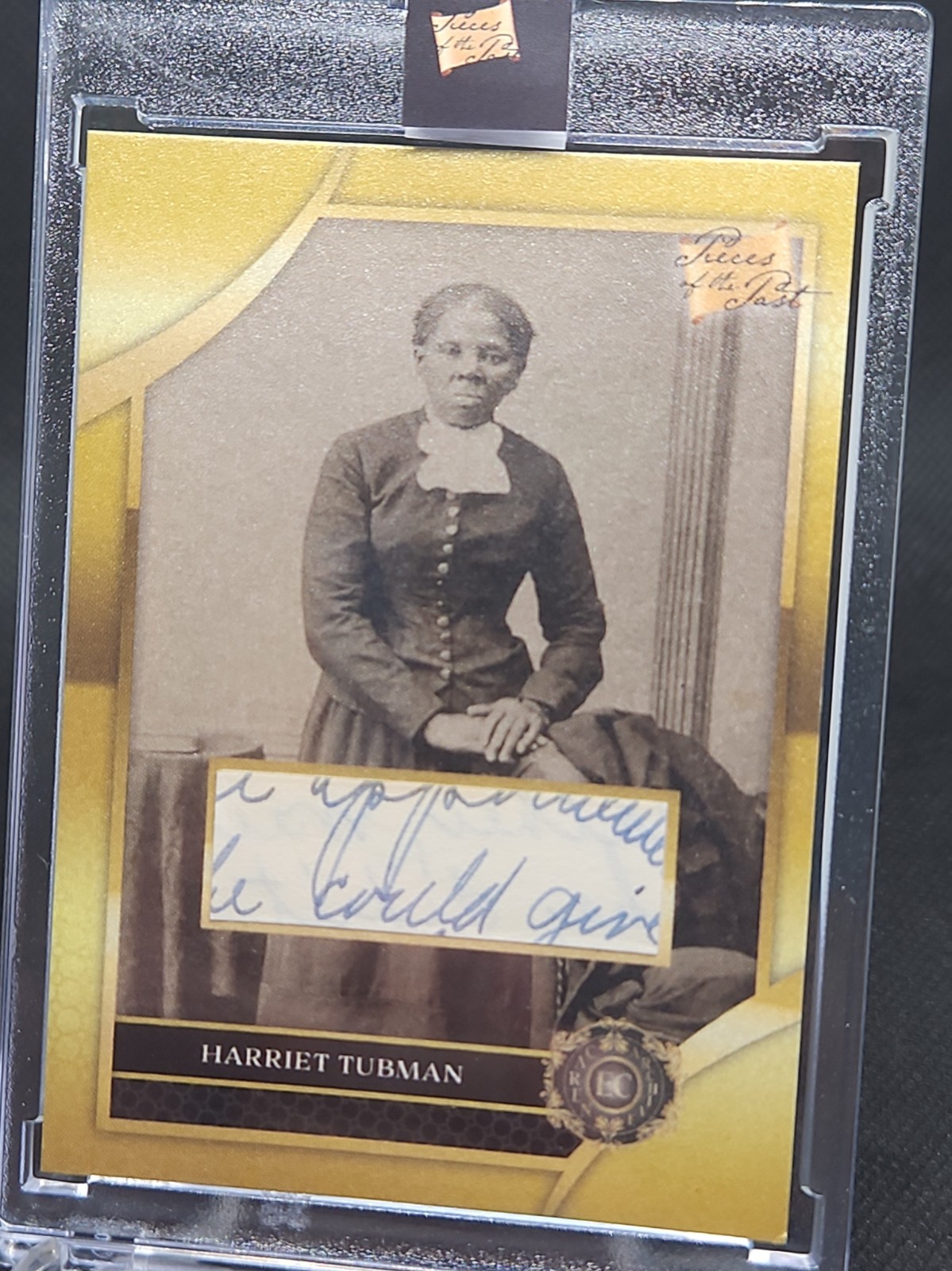 HARRIET TUBMAN | 2026 Pieces of the Past Civil War Handwriting Relic H-5