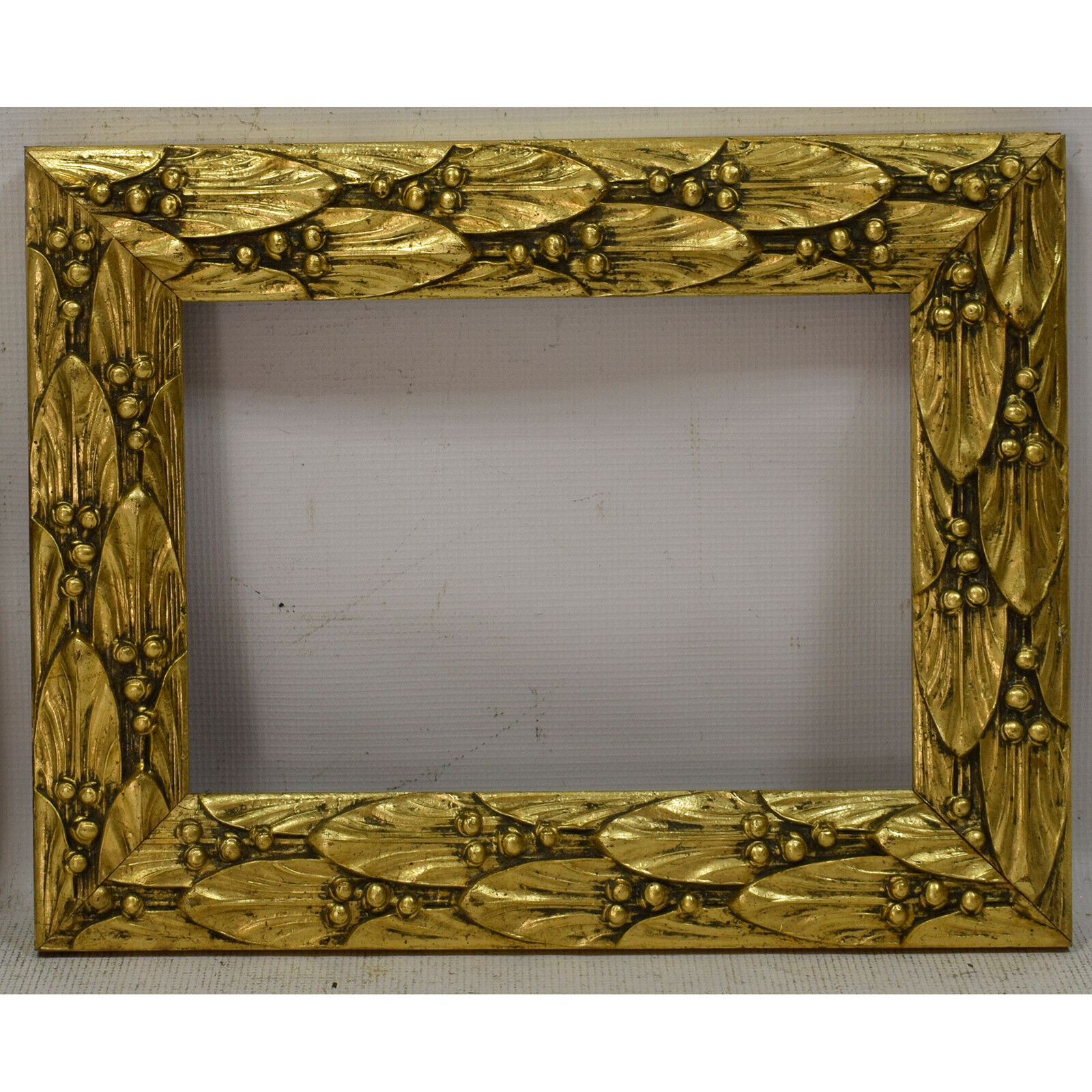 Ca 1900-1920 Old wooden frame decorative Original Internal: 11,8x8,2 in
