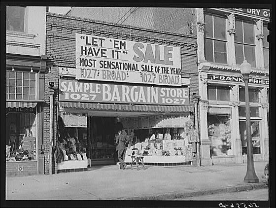Photo:Columbus Georgia 1920s Sampler Bargain Store Main Street Sale
