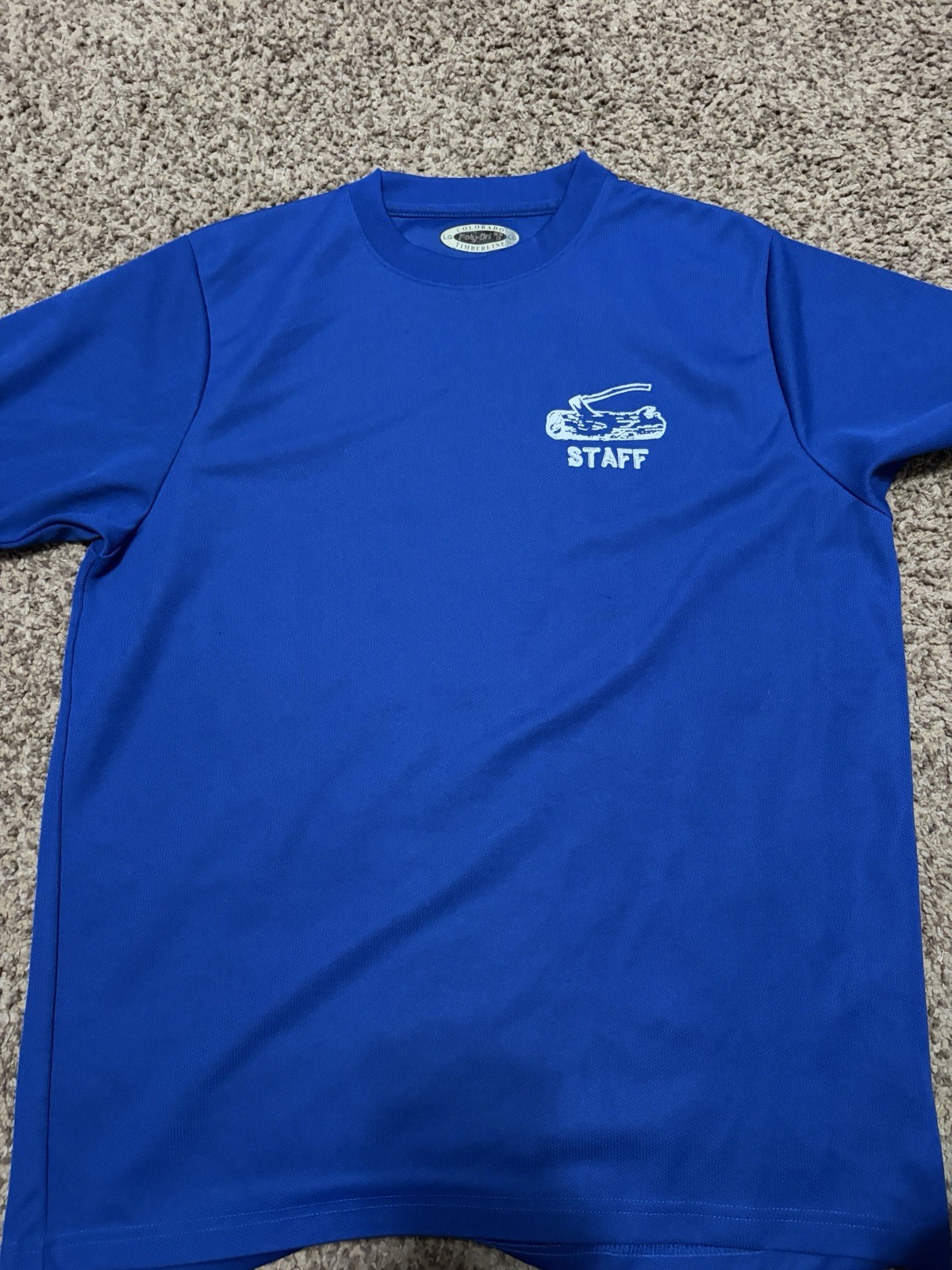 WOODBADGE STAFF SHIRT - Large Blue Short Sleeve Unisex - Scouts BSA - Boy scouts