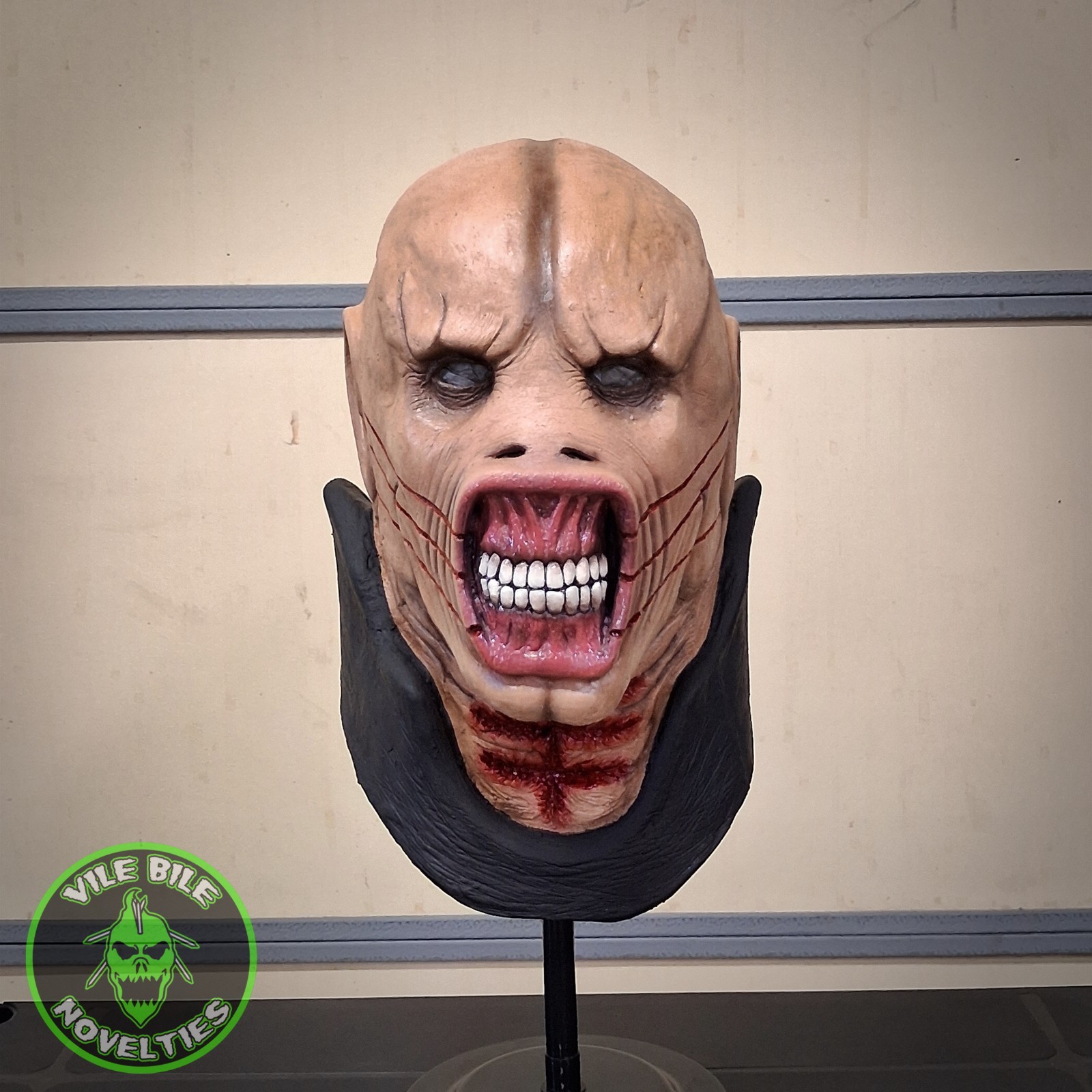 Chatterer II Mask Latex Hellraiser Bust Prop Handmade Halloween Pinhead Cenobite