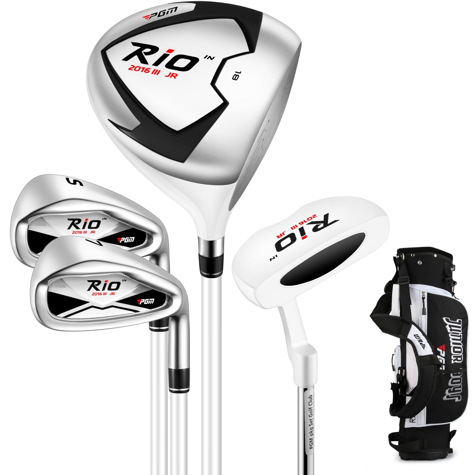 PGM Junior Golf Club Set for Kids Ages 3-5, 6-8, 9-12 | Lightweight Graphite ...