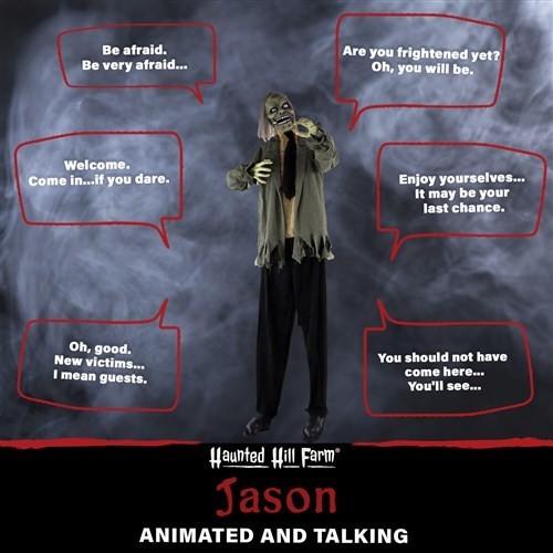 New Haunted Hill Farm HHZOMB-4FLSA 71″ Animated Standing Zombie