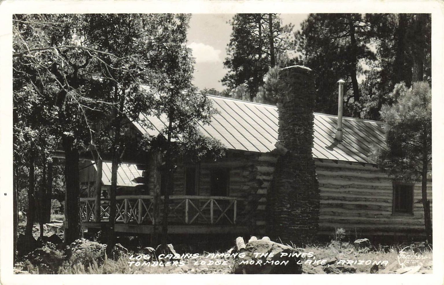 Rppc Tomblers Lodge Mormon Lake Arizona Log Cabins Frashers Postcard Rppc Tomblers Lodge Mormon Lake Arizona Log Cabins Frashers Postcard