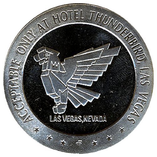 Thunderbird Casino $5 Slot Token Las Vegas Nevada Proof Like Token 1967