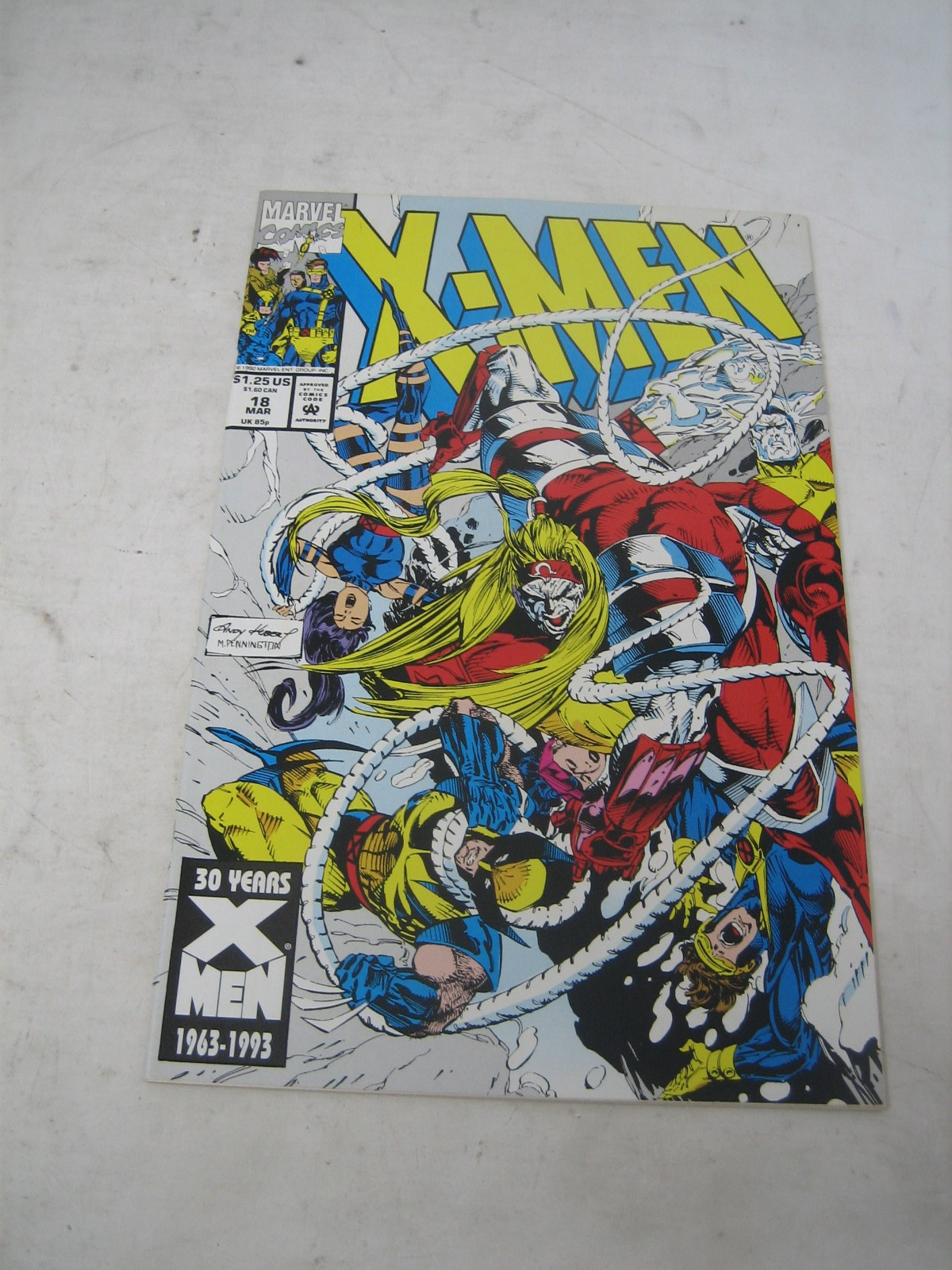 x-men #18 COMIC BOOK marvel 1992 x-men #18 COMIC BOOK marvel 1992