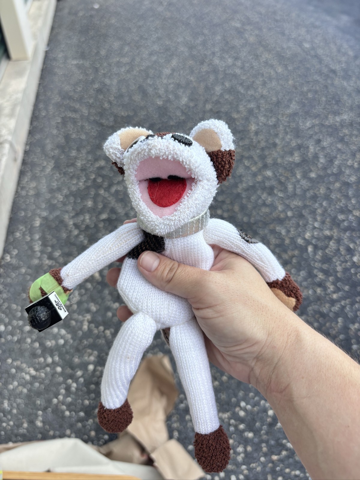 Pets.com Sock Puppet Plush Toy 1999 Vintage Collectible w/ Watch Microphone