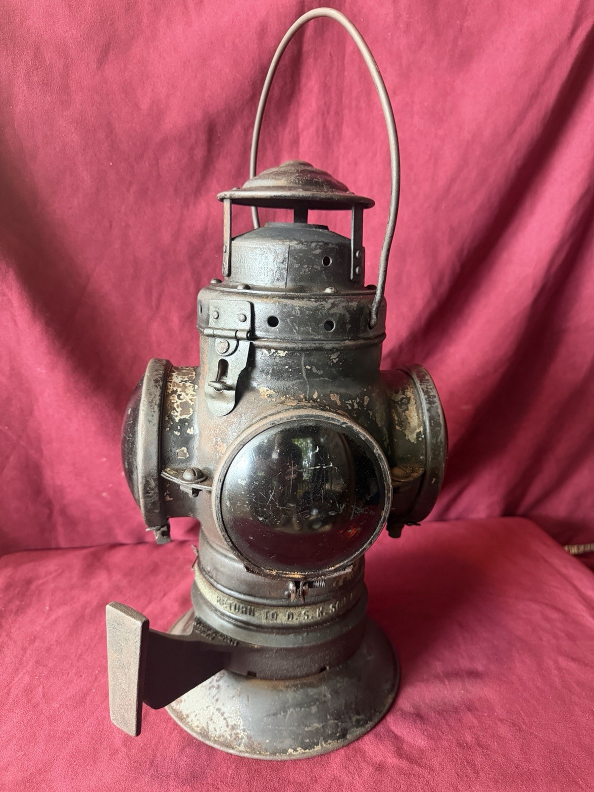 Vintage Armspear  Railroad Marker Lantern  Lamp Sou Rwy