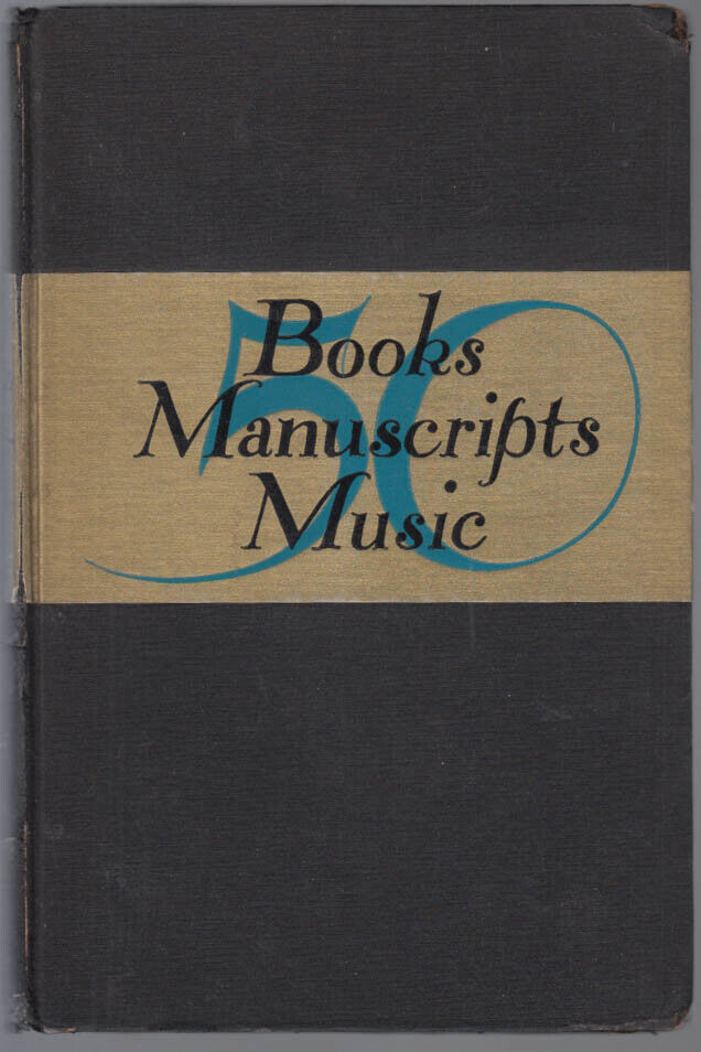 Scribner's Rare Book Catalog 1937 Poe Twain Browning Washington Bach &c