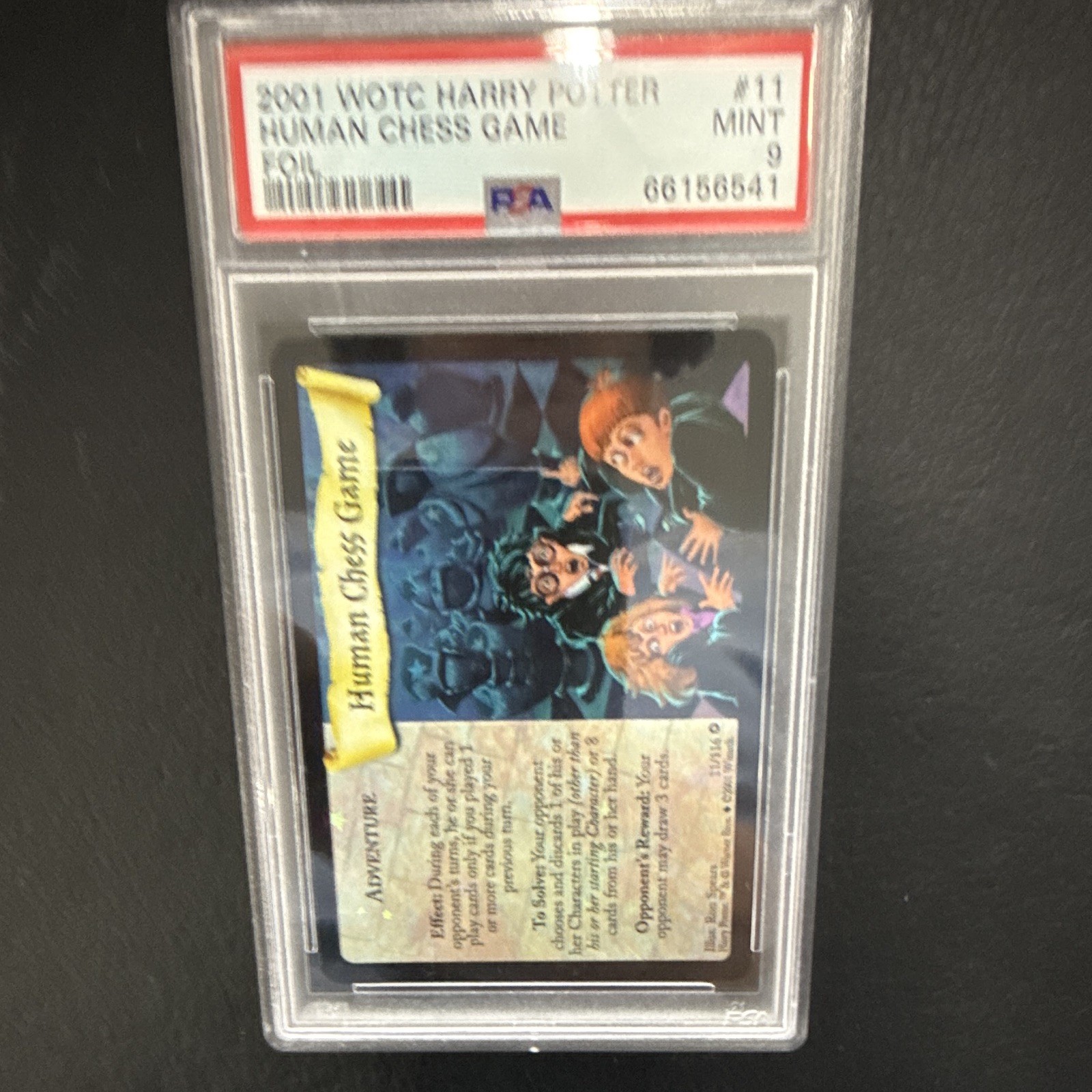 2001 WOTC Harry Potter #11 Human Chess Game Foil PSA 9 MINT Trading Card