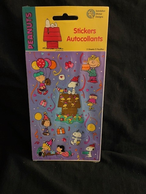 1998 Sandylion Peanuts Stickers Charlie's Gang  Choice of 7 stickers. Sealed New