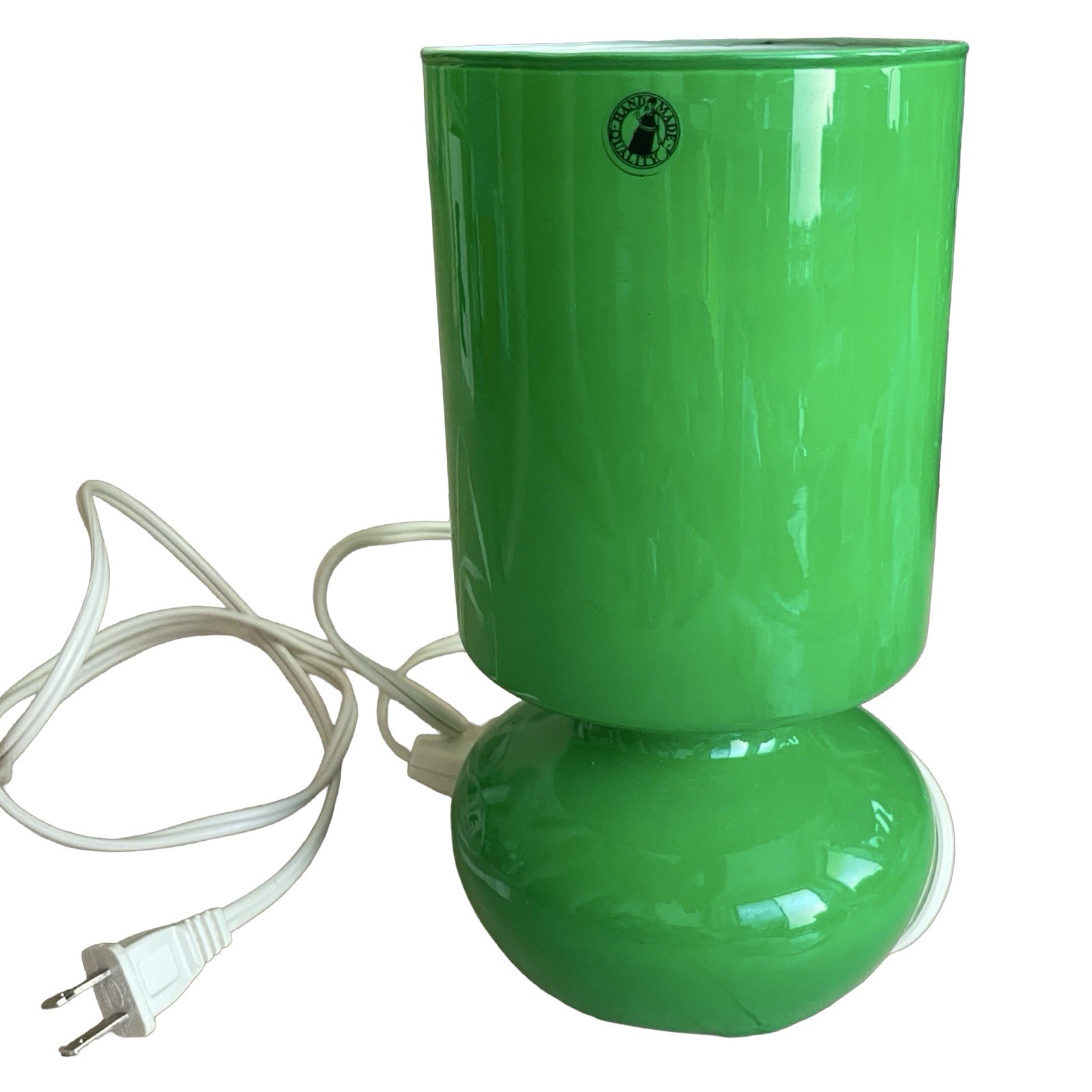 Vtg IKEA Lykta Lime Green Glass Table Lamp Hand Blown Mushroom Shaped Modernist Vtg IKEA Lykta Lime Green Glass Table Lamp Hand Blown Mushroom Shaped Modernist