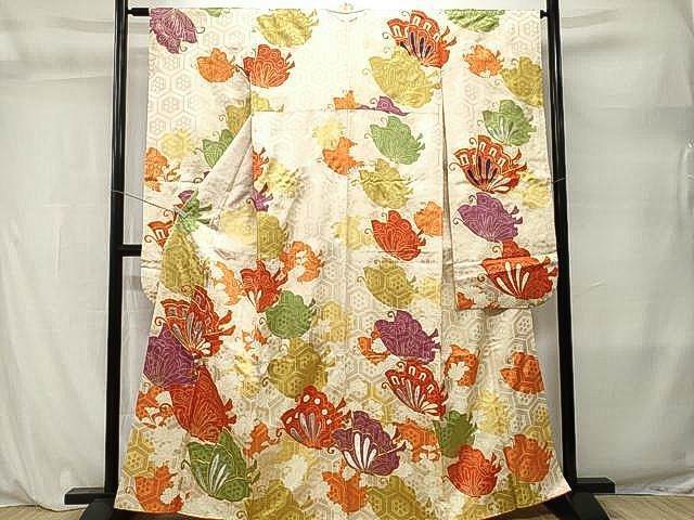 Vintage Japanese Furisode Kimono  - Heavy Silk  Japan Authentic