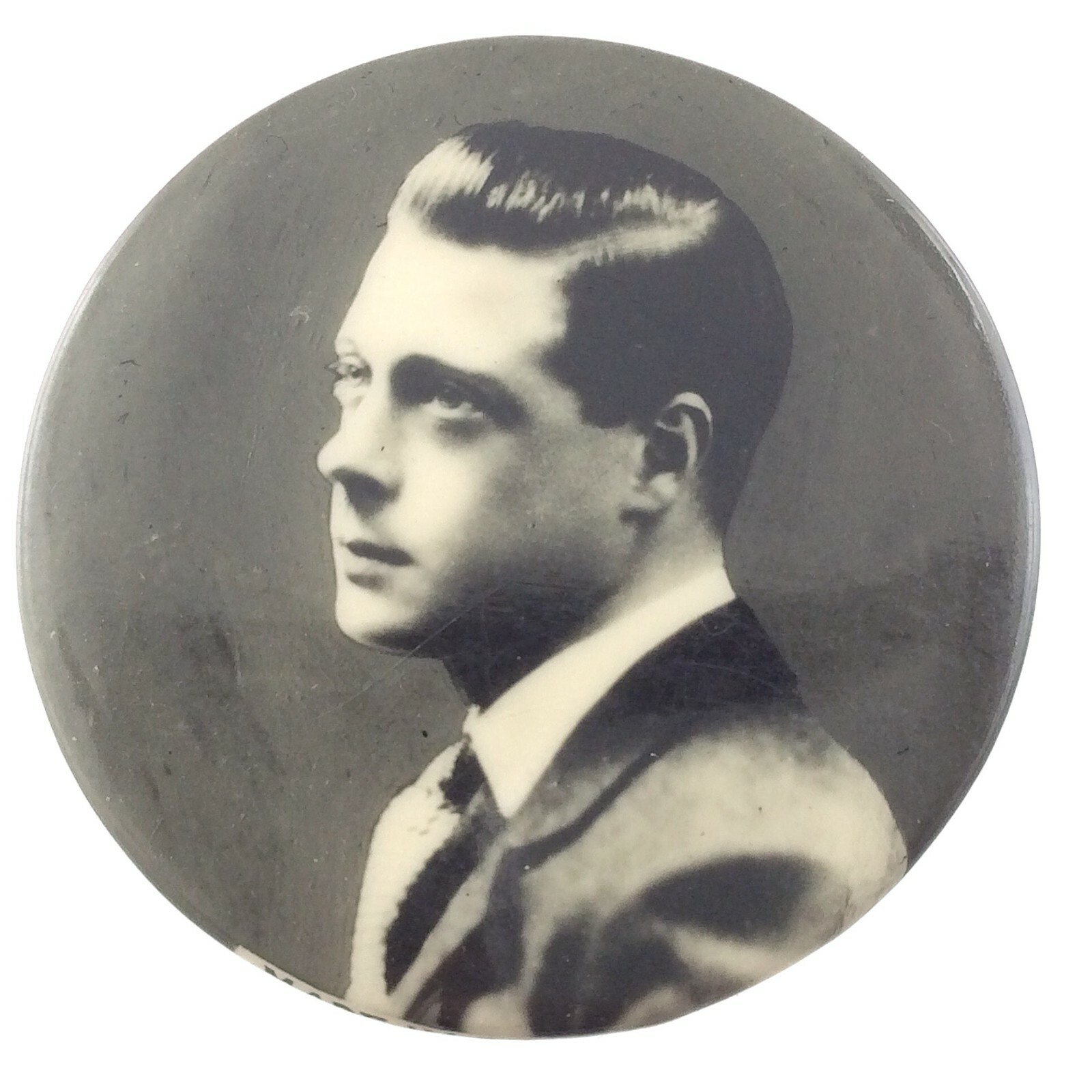 Edward VIII Real Photograph RP British Royalty Vintage Button R113