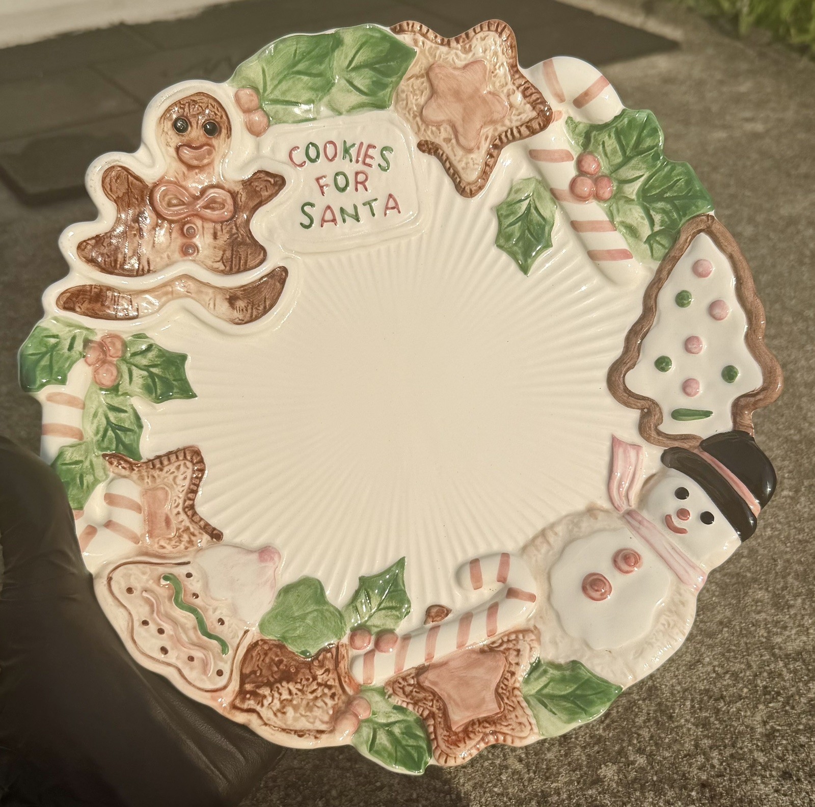 Vintage Fitz & Floyd Christmas Plate 1992