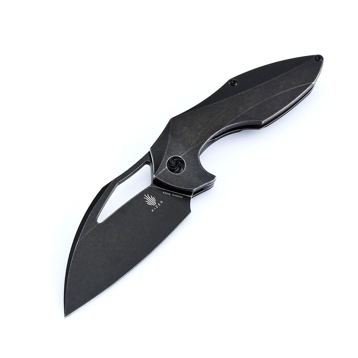 Kizer Megatherium Pocket Knife Titanium Handle S35VN Blade Ki4502A2