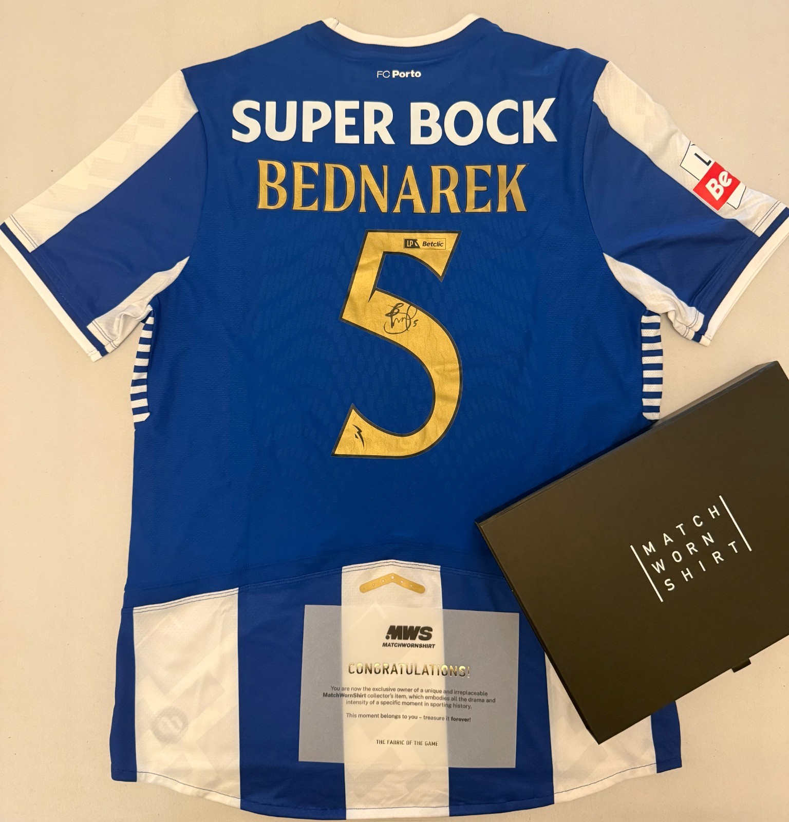 Matchworn shirt FC Porto Jan Bednarek signed shirt 2025/2026 Poland Southampton