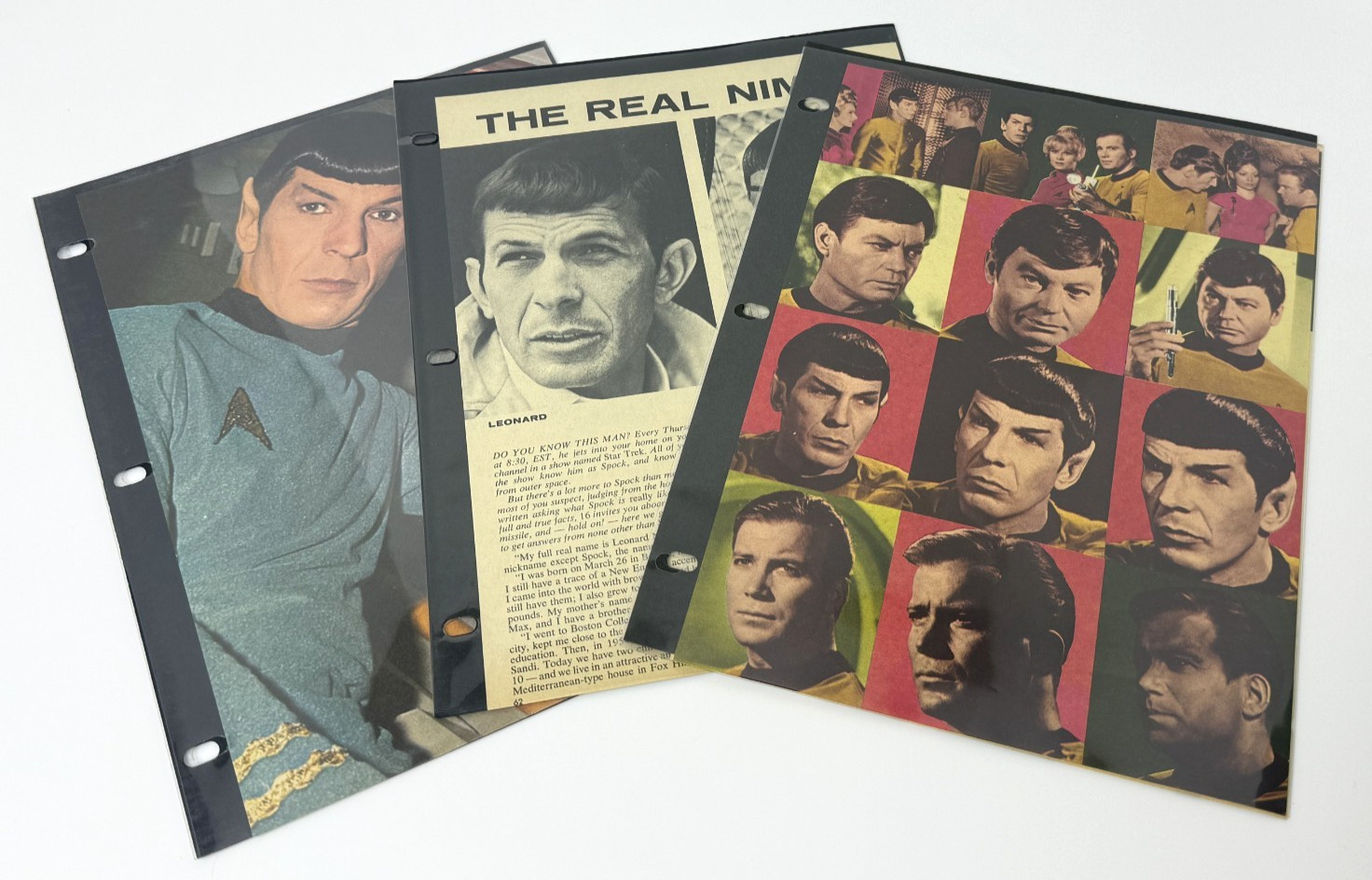 Vintage 1967-1968 Feat. Leonard Nimoy Mr Spock Star Trek 16 Magazine Clippings