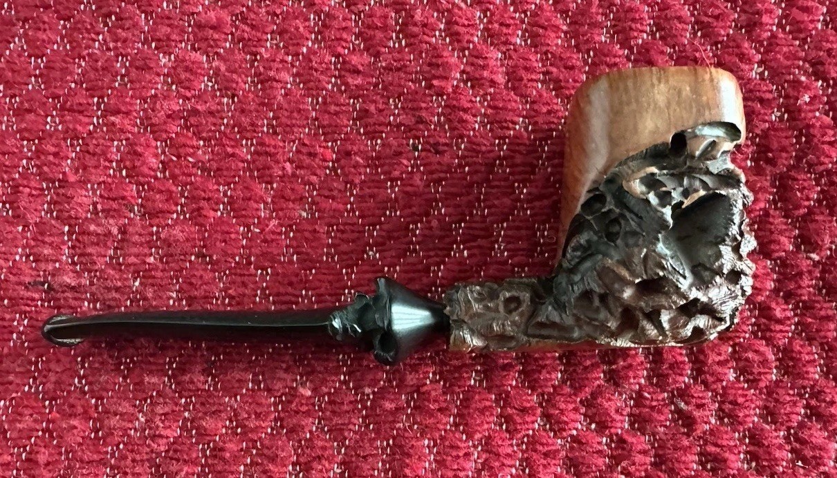 Micoli -Robert Burns Hand Carved Classic Freehand Briar Pipe Vulcanite, Vintage Micoli -Robert Burns Hand Carved Classic Freehand Briar Pipe Vulcanite, Vintage