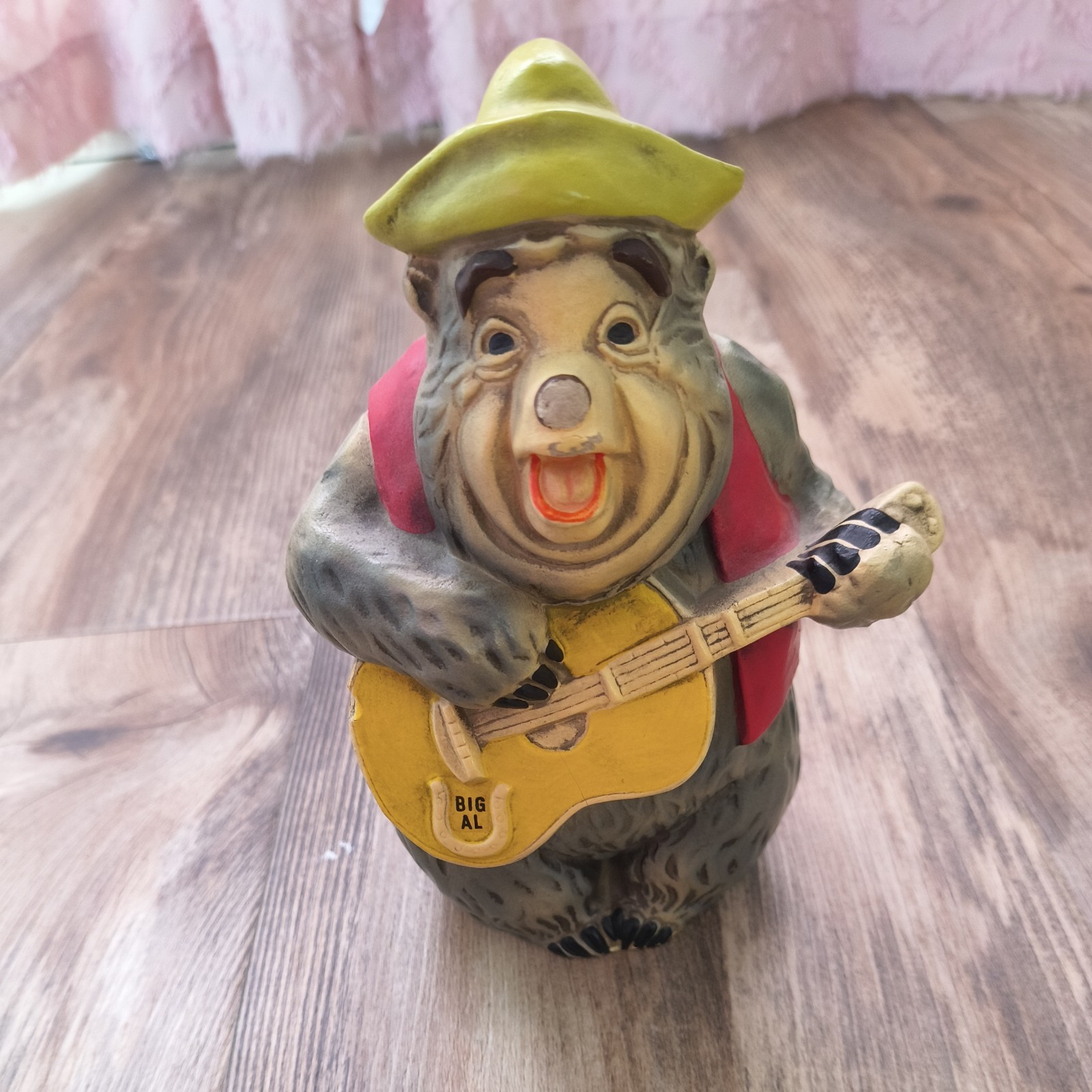 1970's  Walt Disney's Big Al Country Bear Jamboree Ceramic Coin Bank