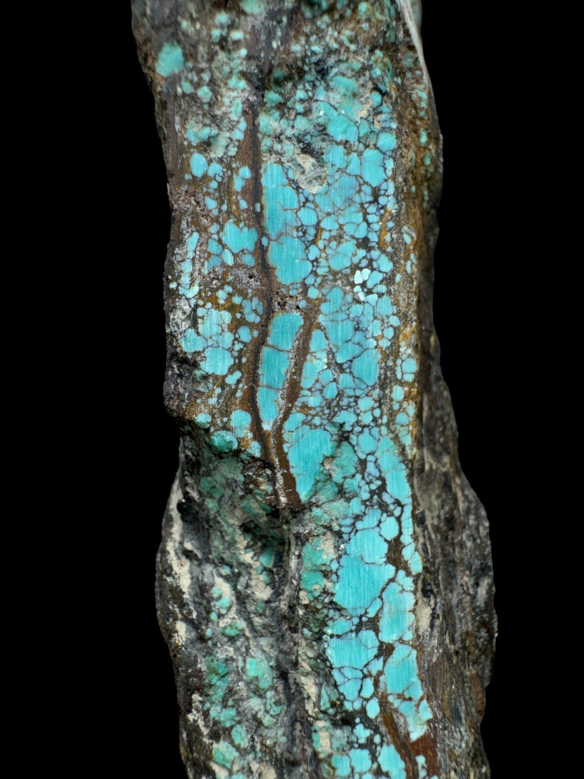 Cloud mountain turquoise rough stabilized from Qingu china 
