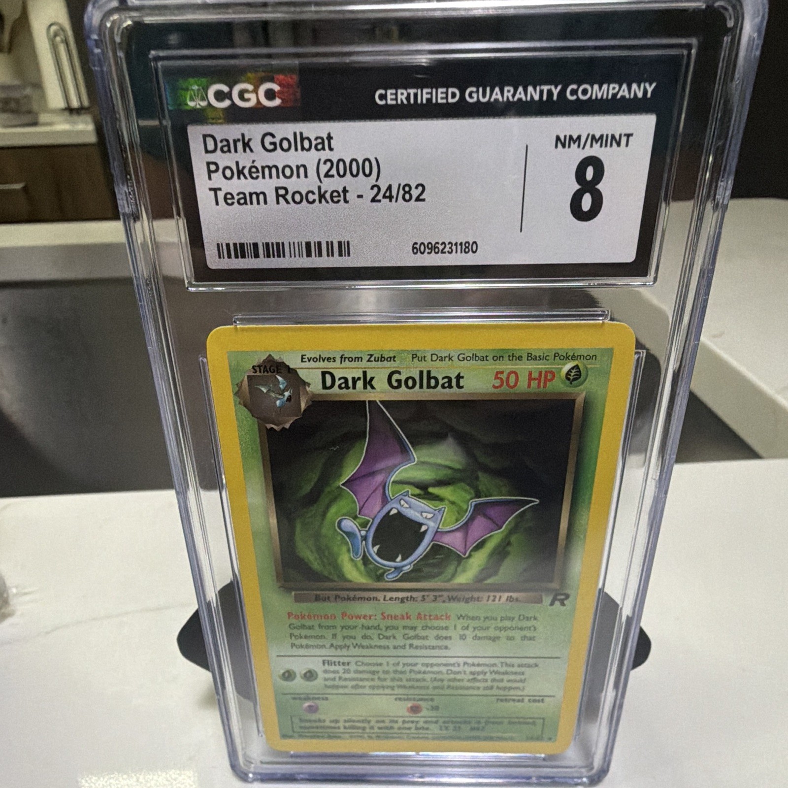 Dark Golbat CGC 8 2000 Pokémon Team Rocket #24/82 English Certified Guaranty