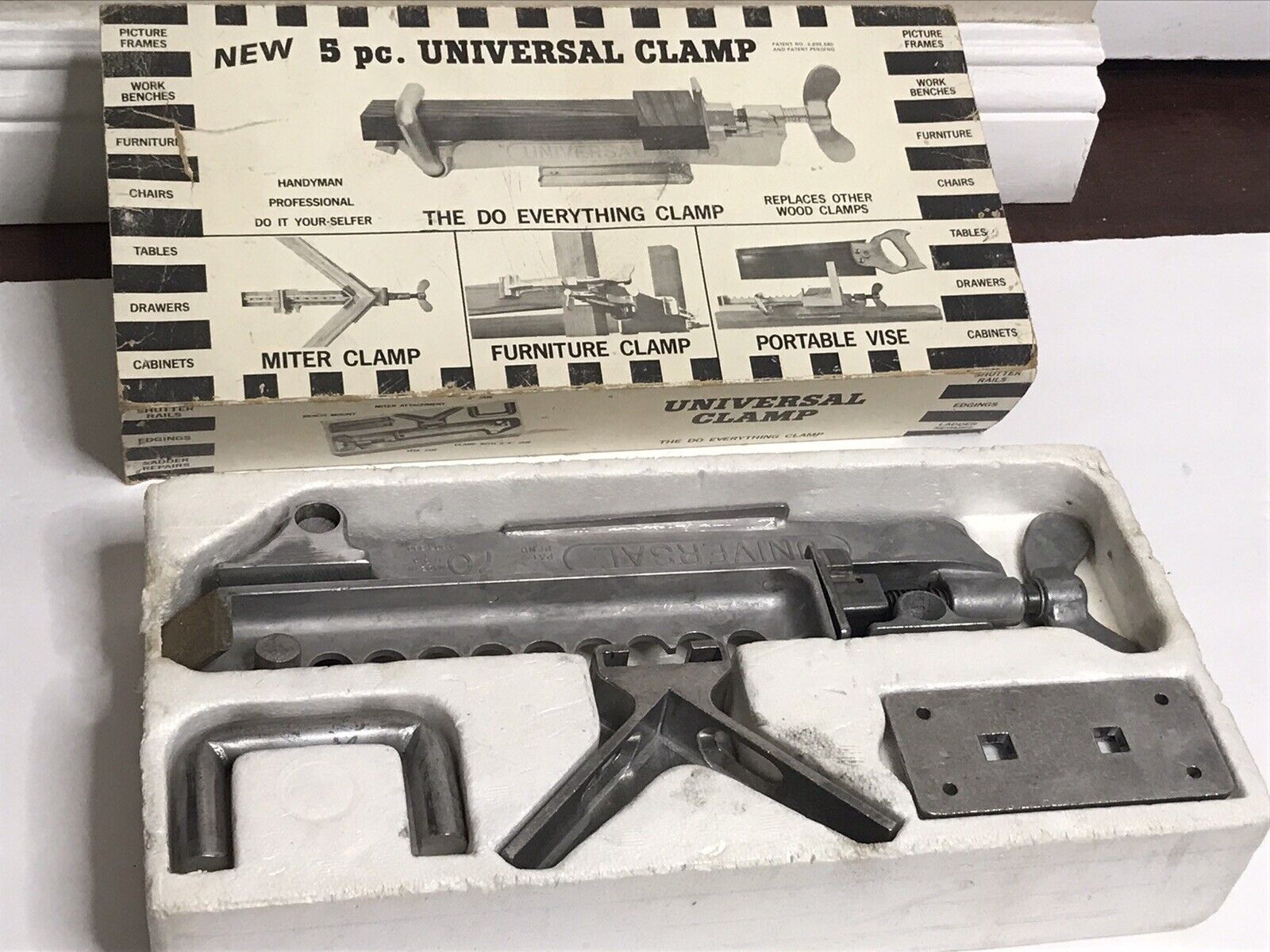 VTG Universal Clamp The Do Everything Clamp 5 Pieces Clamp Complete in Box RARE