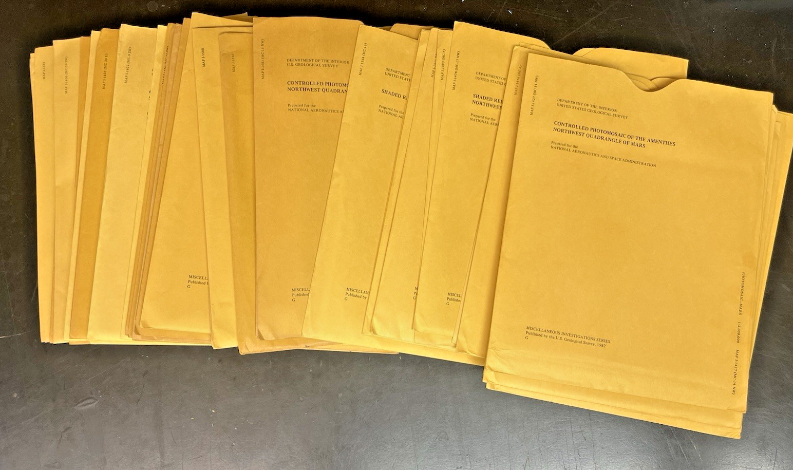 Vintage USGS NASA Mars Geologic Maps Massive 44 Lot 1980s 1990s I-Series Archive