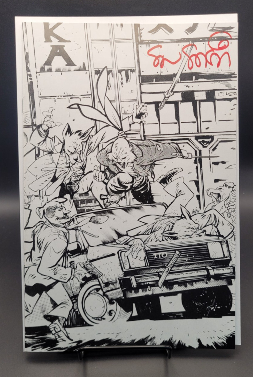 Usagi Yojimbo: Kaito '84 #5 SDCC B&W Variant - Signed by Stan Sakai (w/COA)