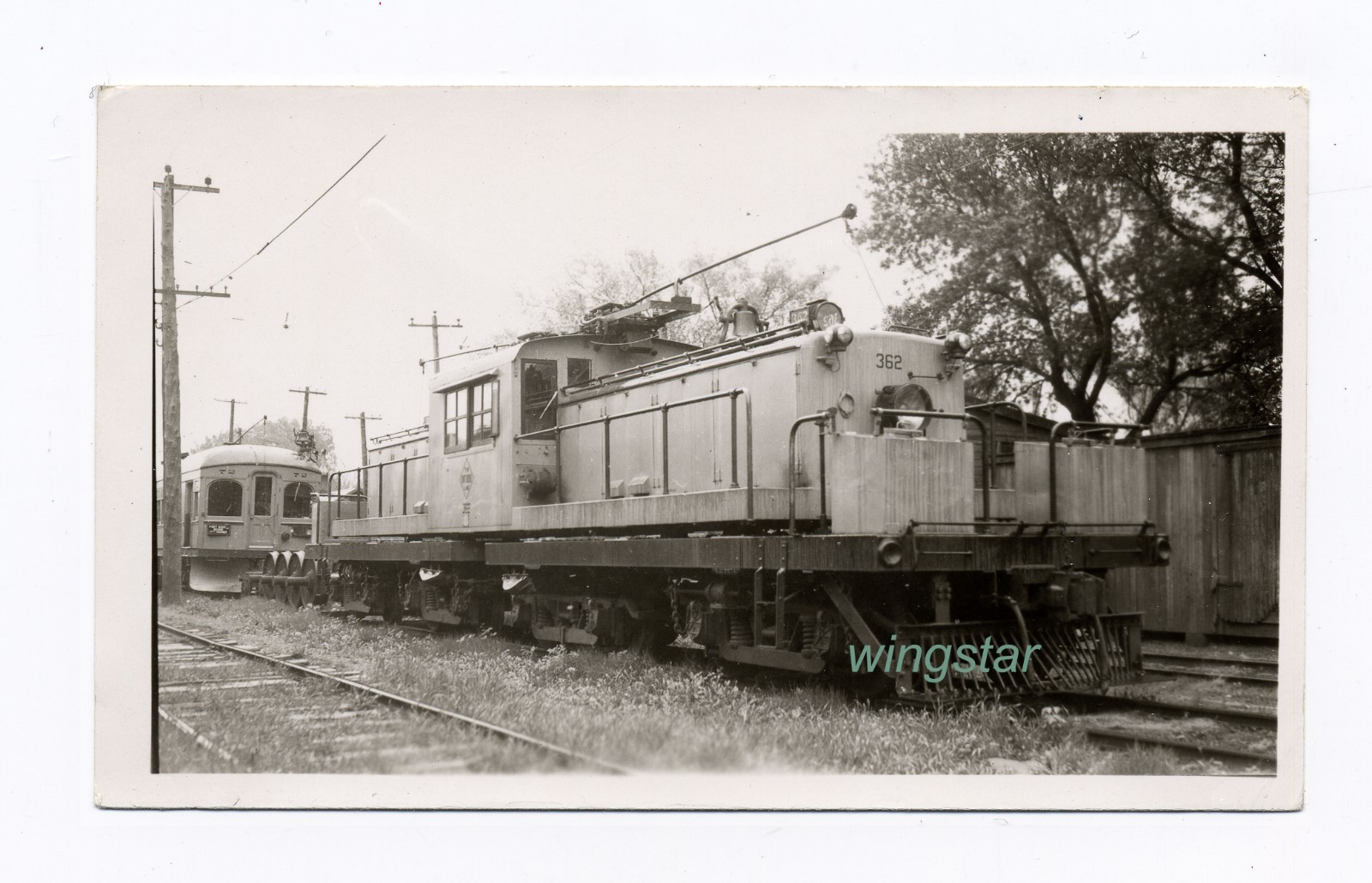 Fort Dodge Des Moines & Southern RR 362 & 72 Electric Koella Vintage Photograph