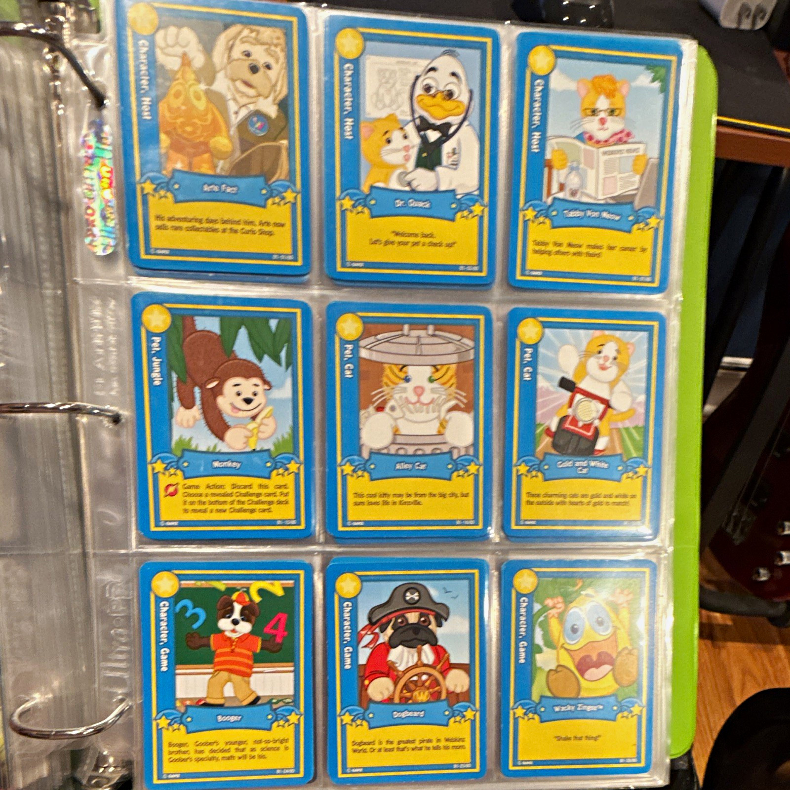 Ganz Webkinz Trading Card Lot 2007 Good Condition - Card List in Description