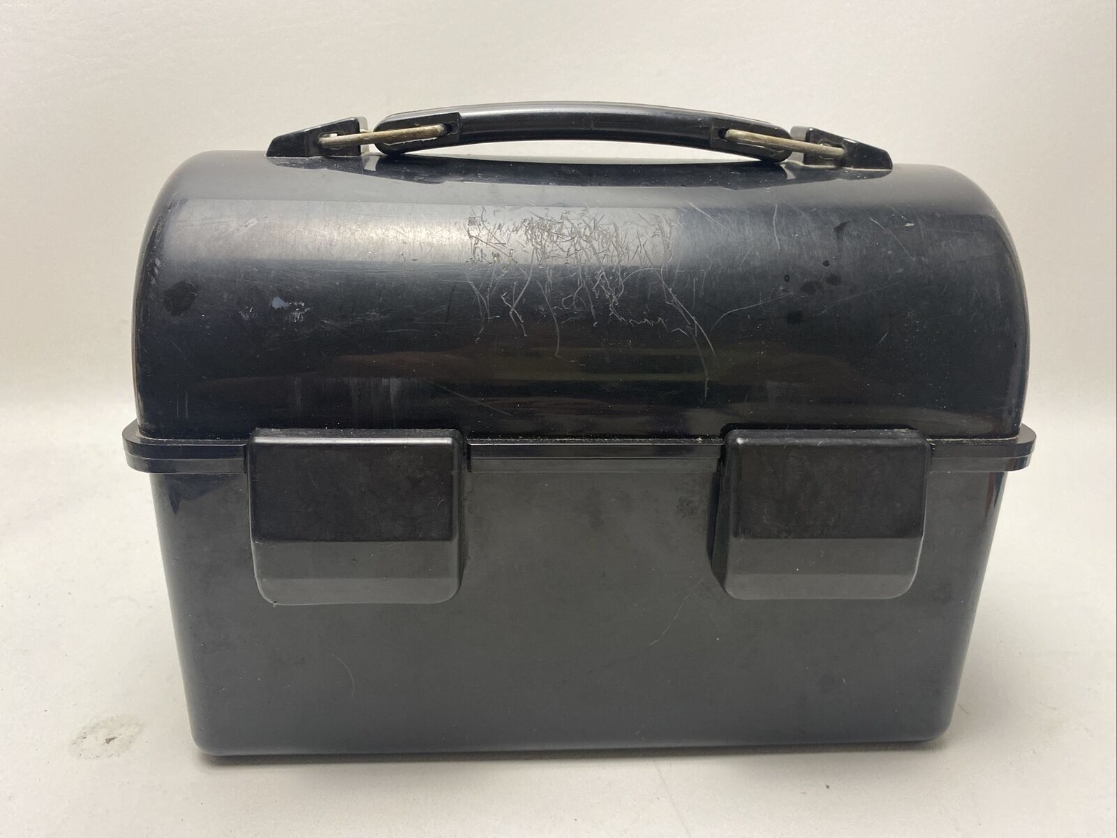 Vintage Ice Man Lunchbox By Metrokane Small Black Hard Plastic Durable LunchPail