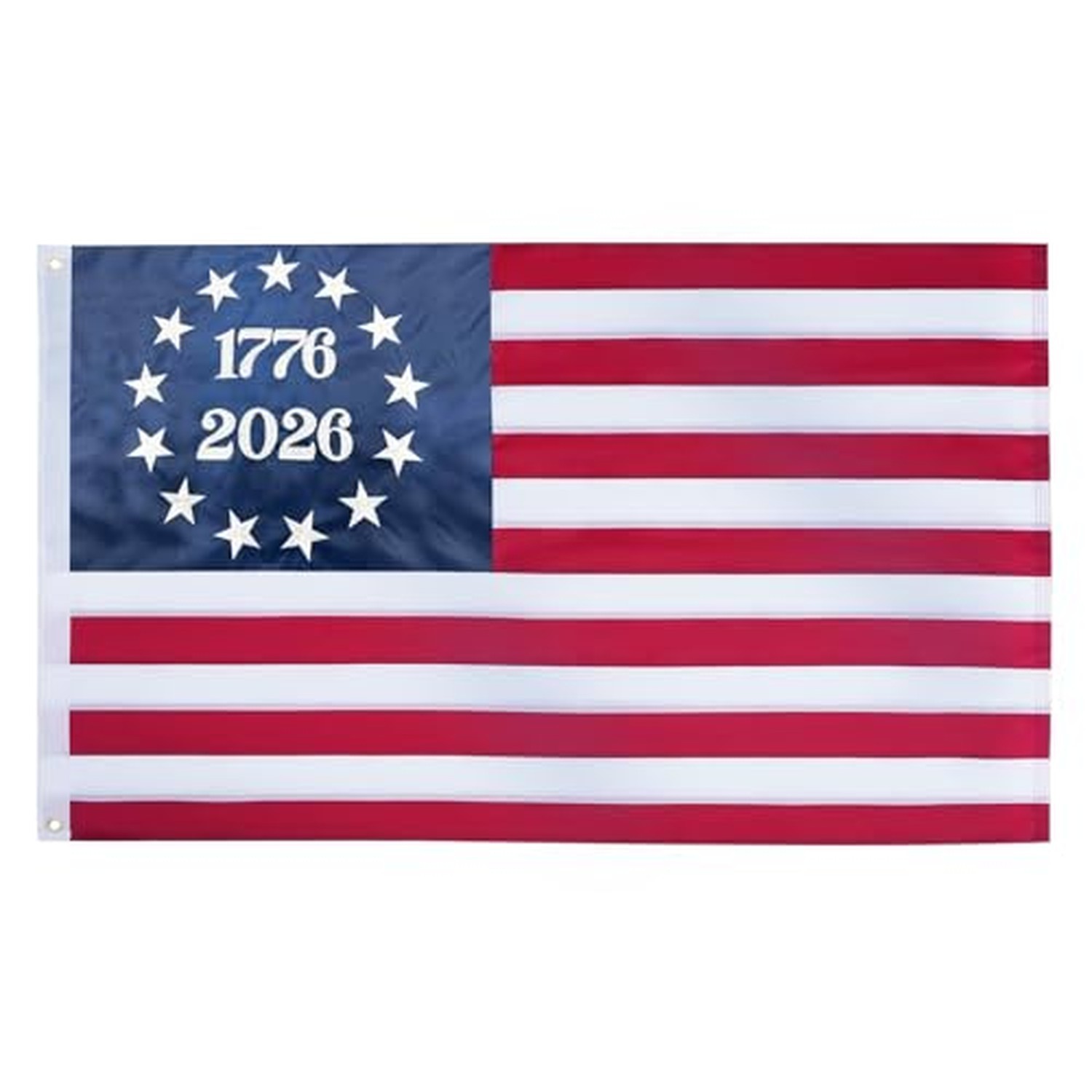 TOPFLAGS 1776-2026 Betsy Ross Flag 4x6 Feet Heavy Duty Outdoor Embroidered 13...