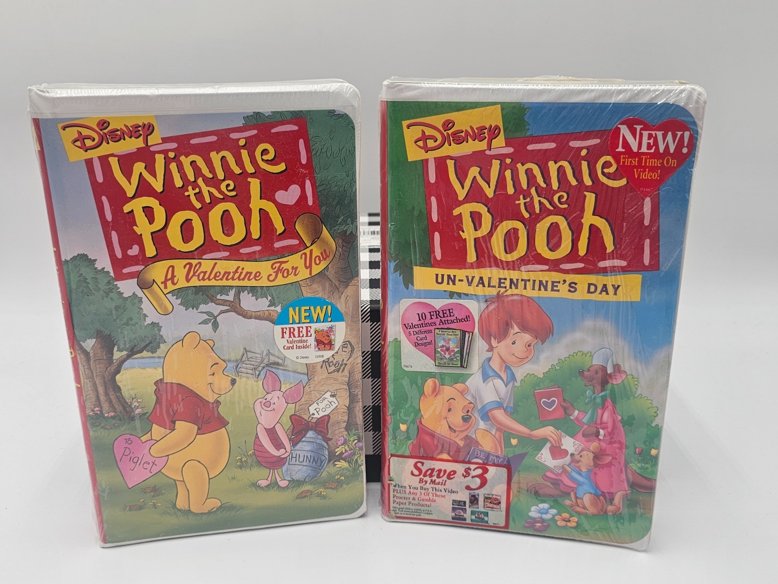LOT Vintage WINNIE THE POOH A Valentine For You VHS Un-Valentine\'s Day CLAMSHELL