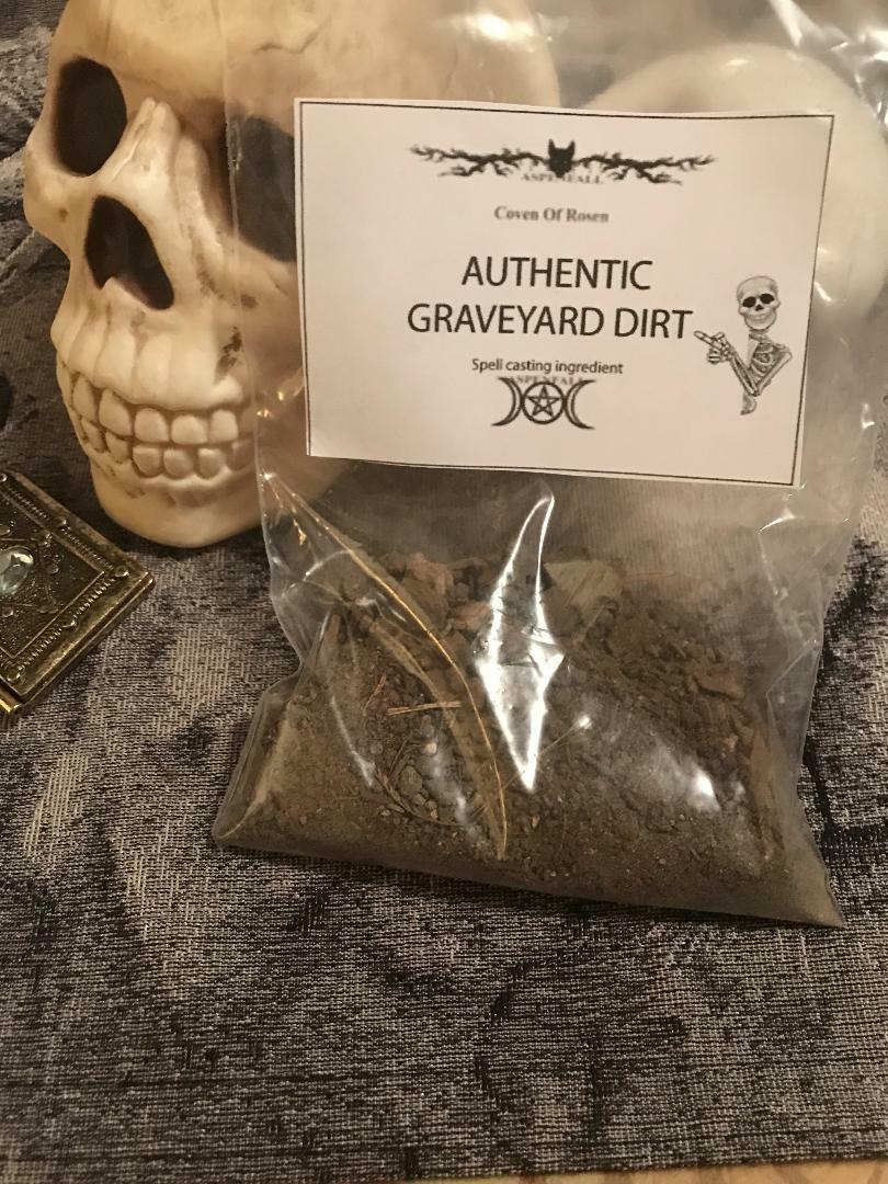 Authentic Old Cemetary Graveyard Dirt~Witchcraft, Casting 3oz