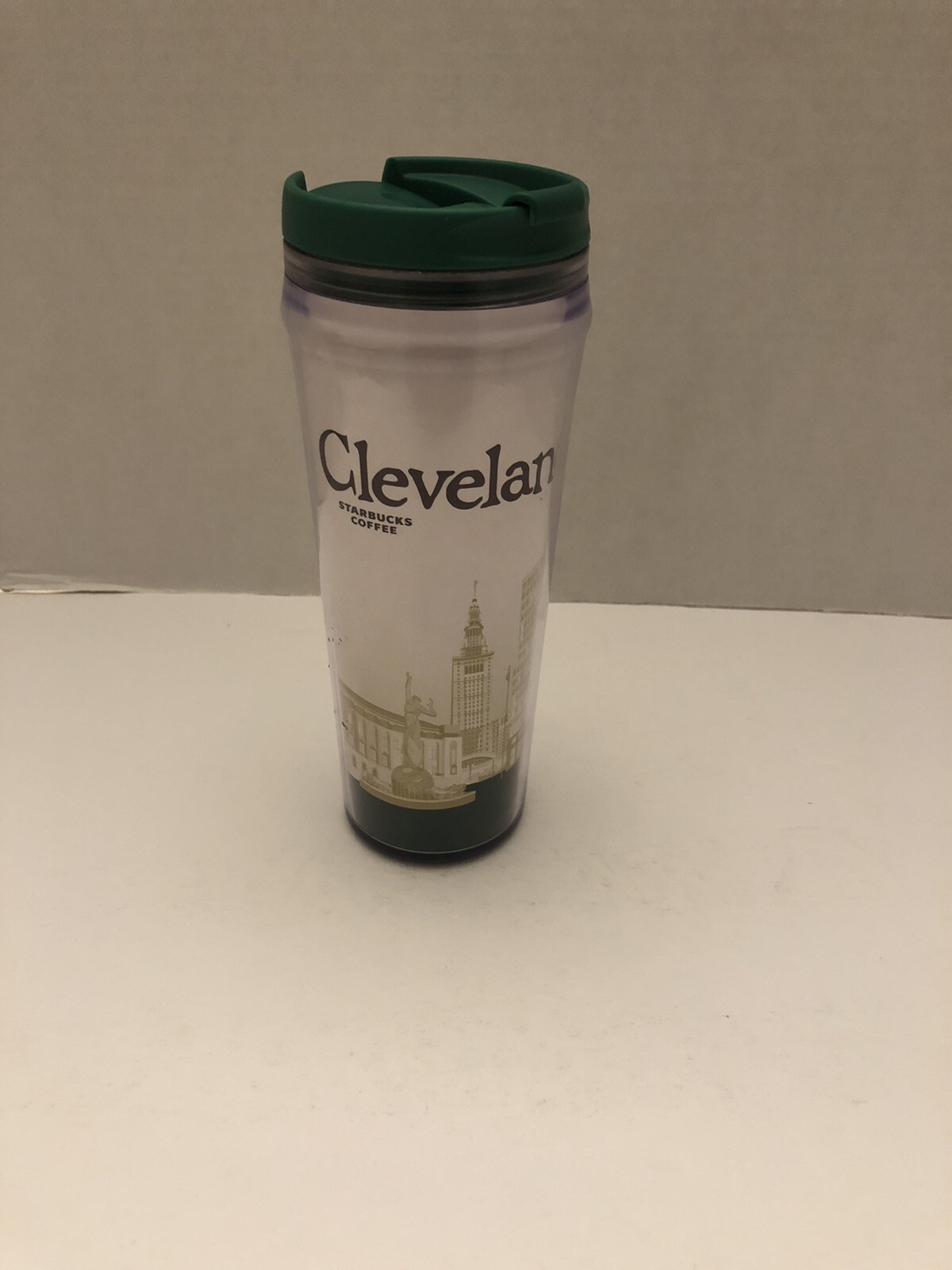Starbucks 2004 HTF Cleveland City Travel Mug Tumbler Icon Collectable with Lid Starbucks 2004 HTF Cleveland City Travel Mug Tumbler Icon Collectable with Lid