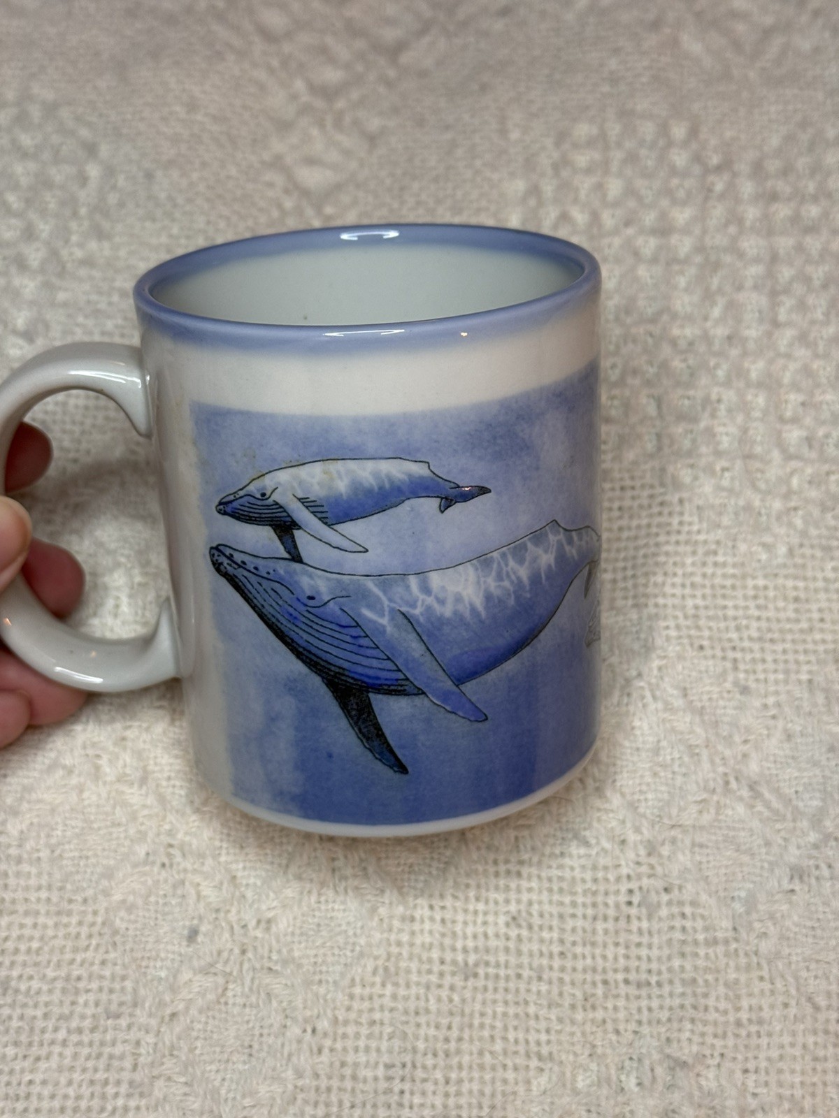 Vintage Otagiri Blue Whale Coffee Mug  made in Japan