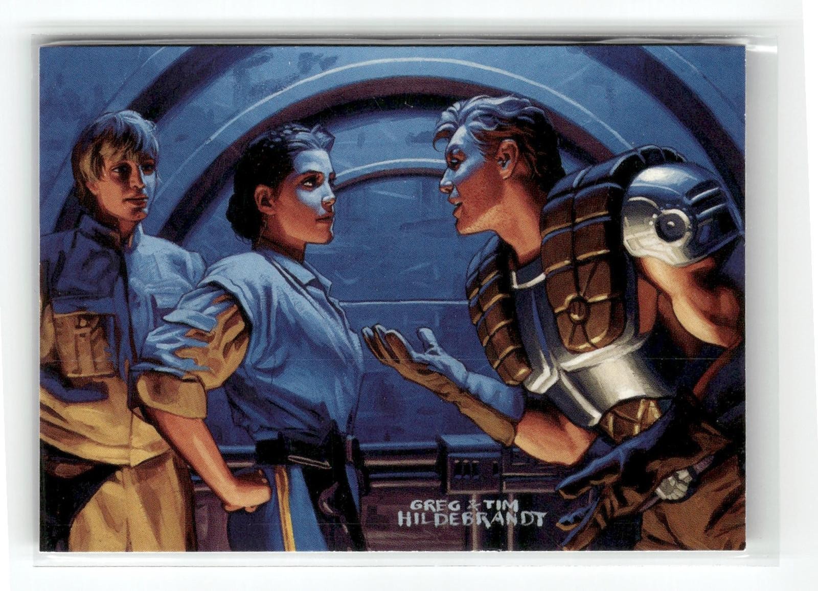 1996 Topps Star Wars Shadows of the Empire #11 Leia Meets Dash Rendar