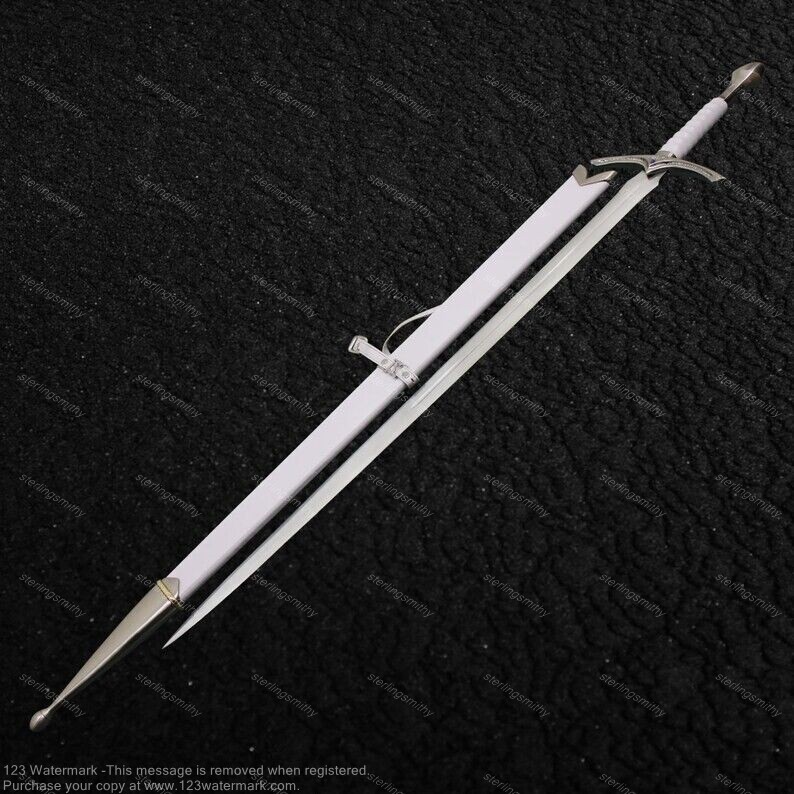 Gandalf's White Glamdring Sword The Hobbit Trilogy Handmade Premium Gift for Him