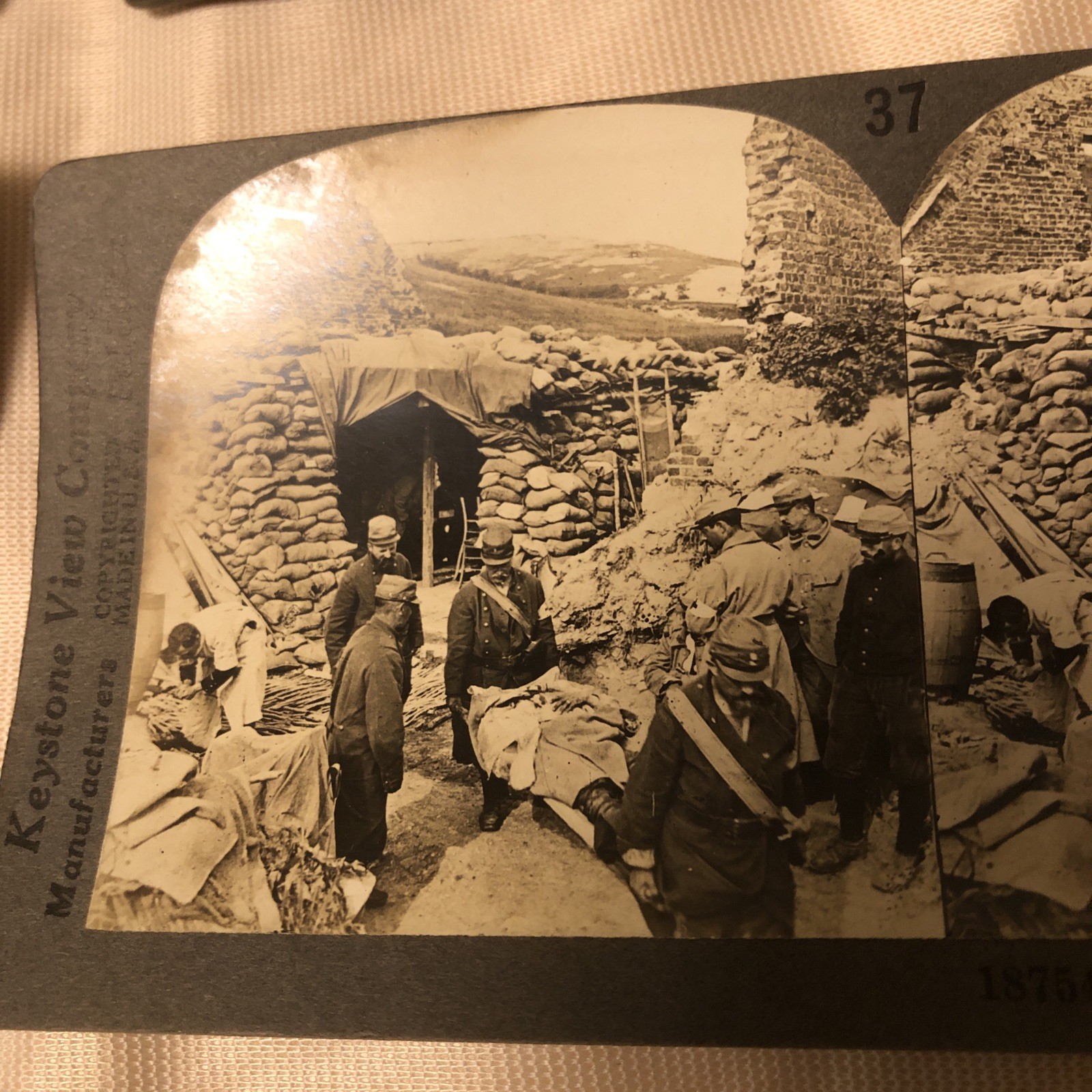 4 Vintage Stereoview photographs WW1  Military Soldiers ect   Keystone view