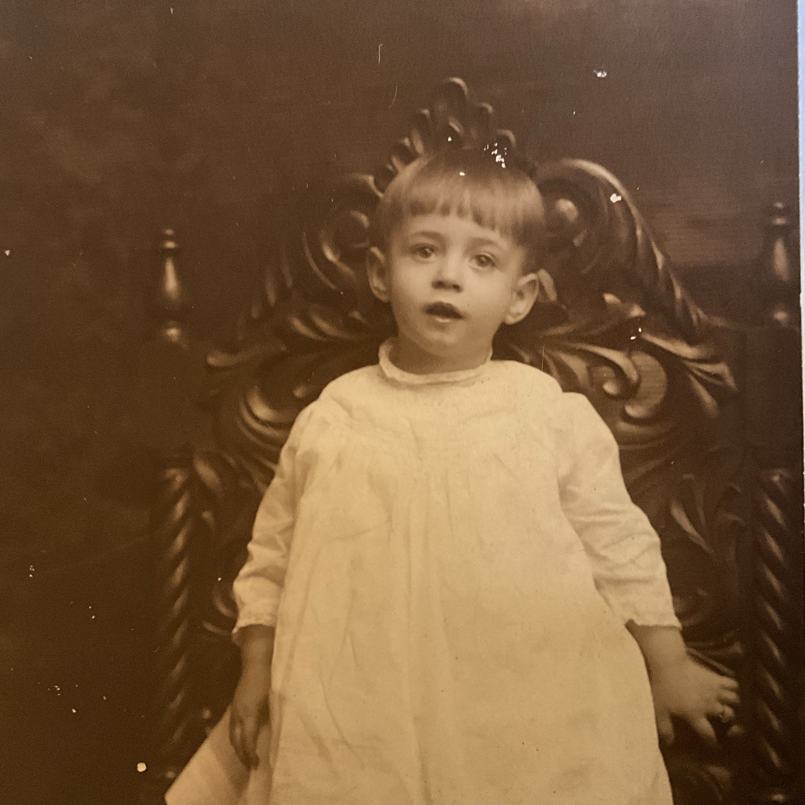 VTG Postcard Little Child Photograph Richmond Virginia Unused Layton\'s Studios