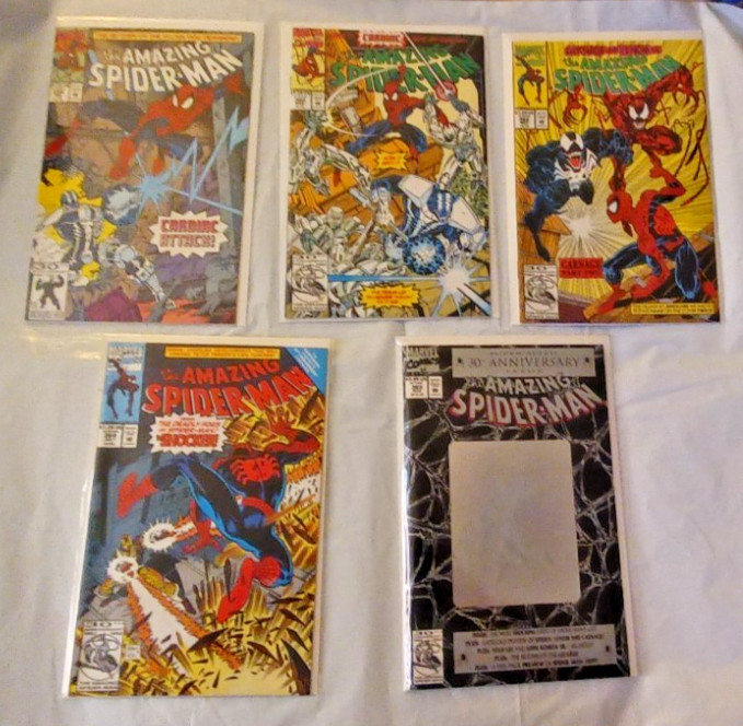 The Amazing Spider-Man #359 360 362 364 365 Marvel 1992 5 Issue Lot Carnage