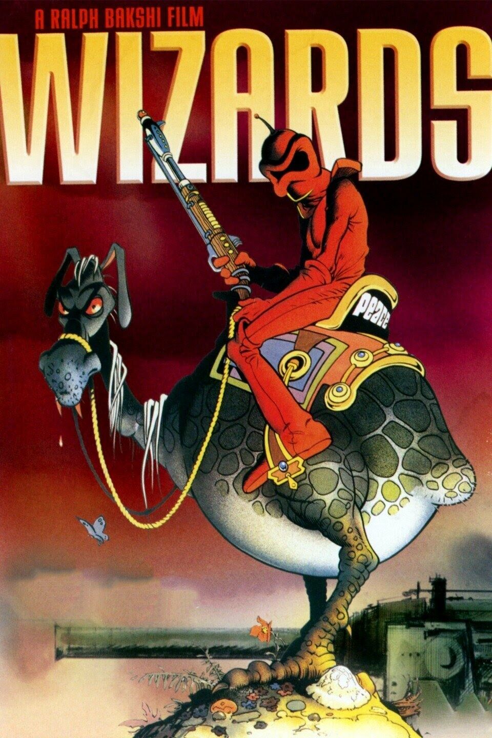 Original comic art-Wizards film(1977)-William Stout-Sketch-Framed-Free Shipping