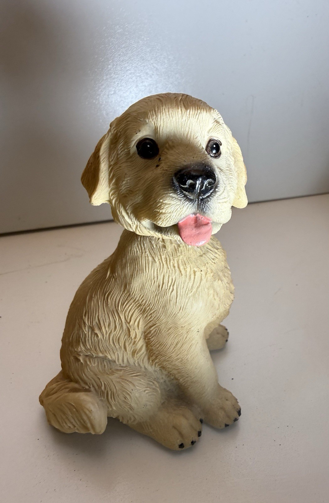 Ebros Realistic Lifelike Golden Retriever Puppy  Figurine - 6.5