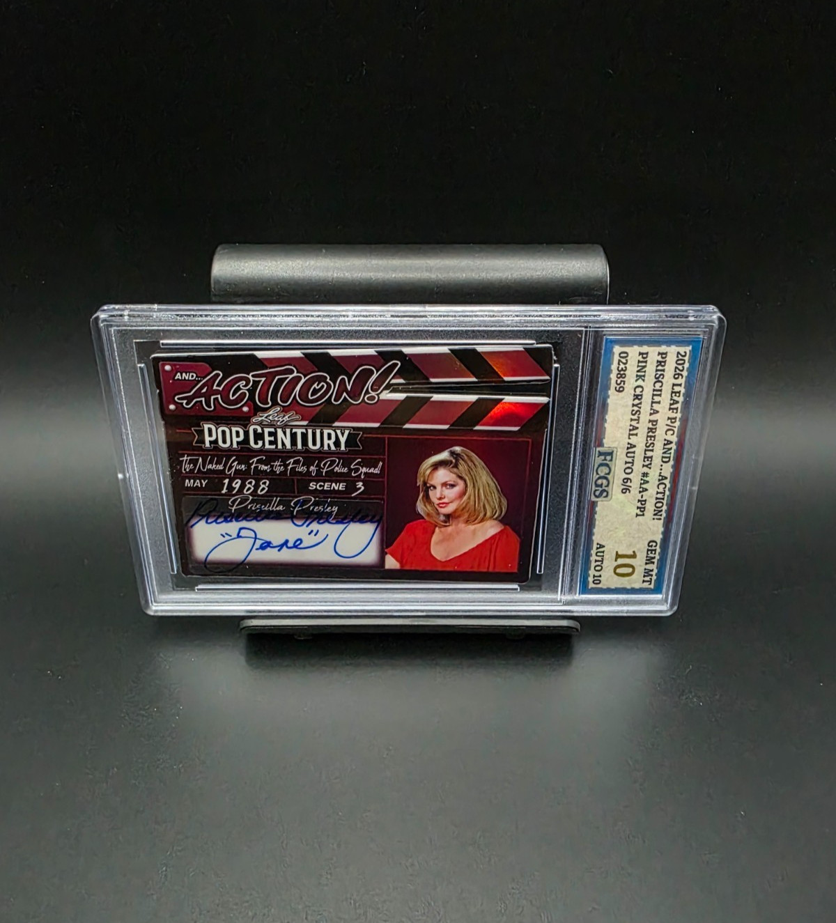 Priscilla Presley #AA-PP1 (2026) P/C Pink Crystal Auto 6/6 - Graded 10 [FCGS]
